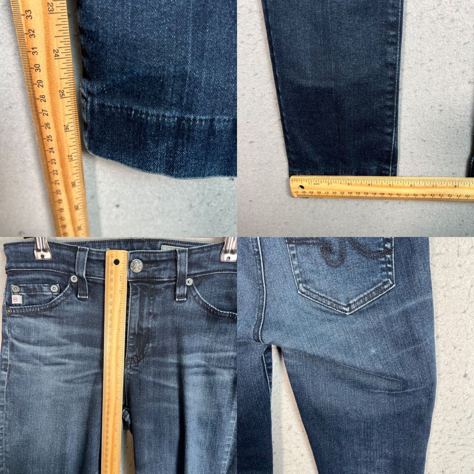 Denime VINTAGE AG Adriano Goldschmied The Mari High-Rise Straight Jeans Womens 24R Blue Denim Size 42" / US 20 - 8 Thumbnail