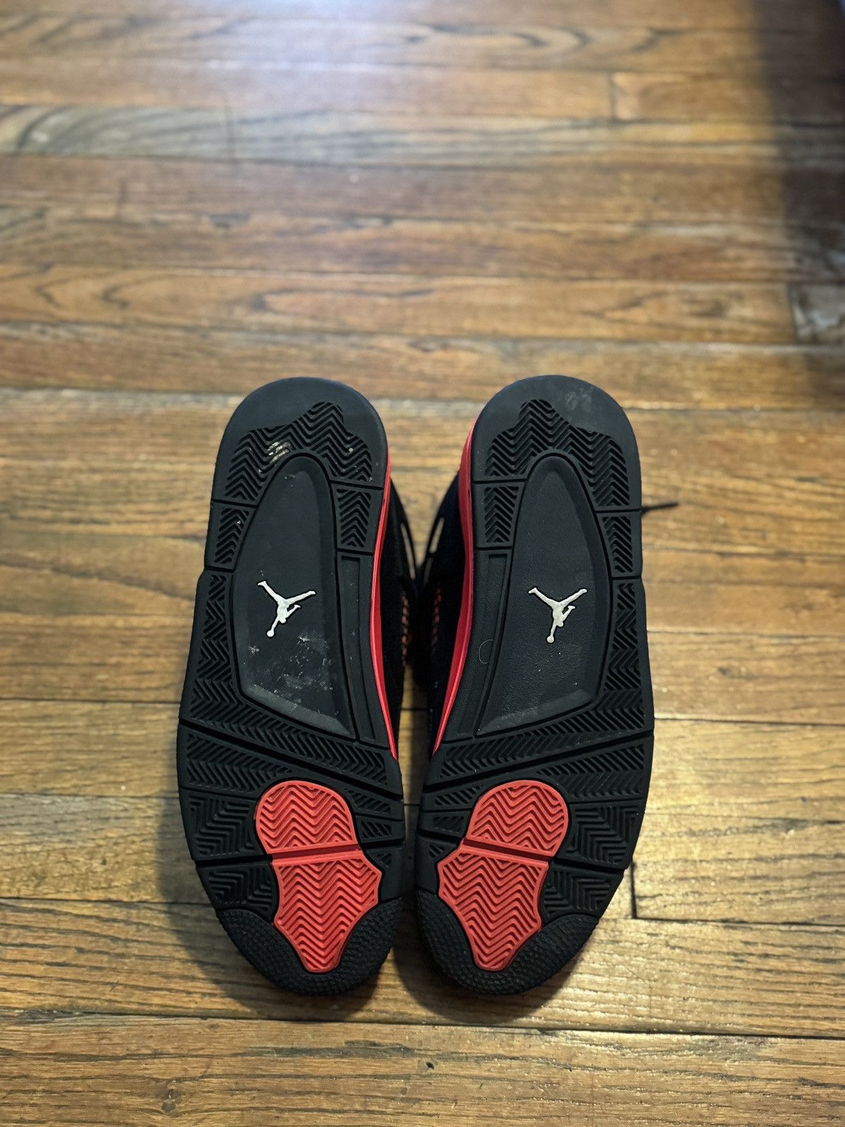 Jordan Brand × Nike JORDAN 4 RETRO RED THUNDER Size US 12 / EU 45 - 18 Thumbnail