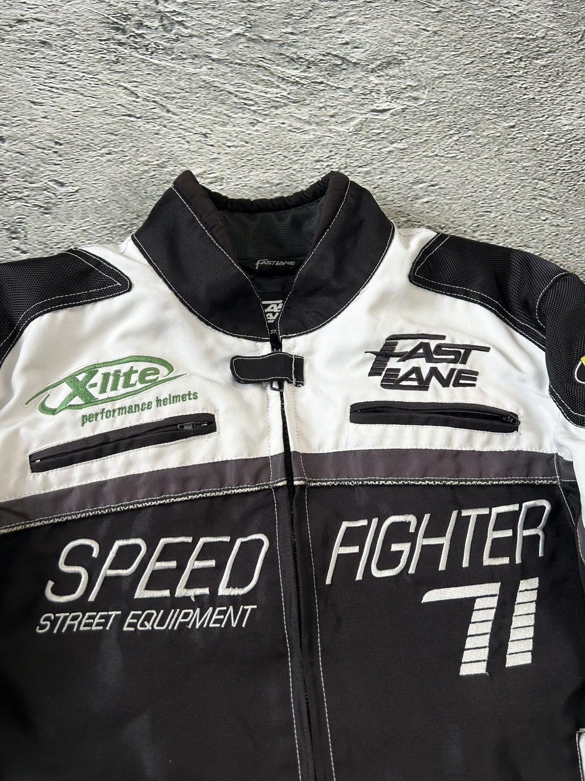 Vintage Speed Fighter Racing Jacket vintage bomber jacket black Size US M / EU 48-50 / 2 - 2 Thumbnail