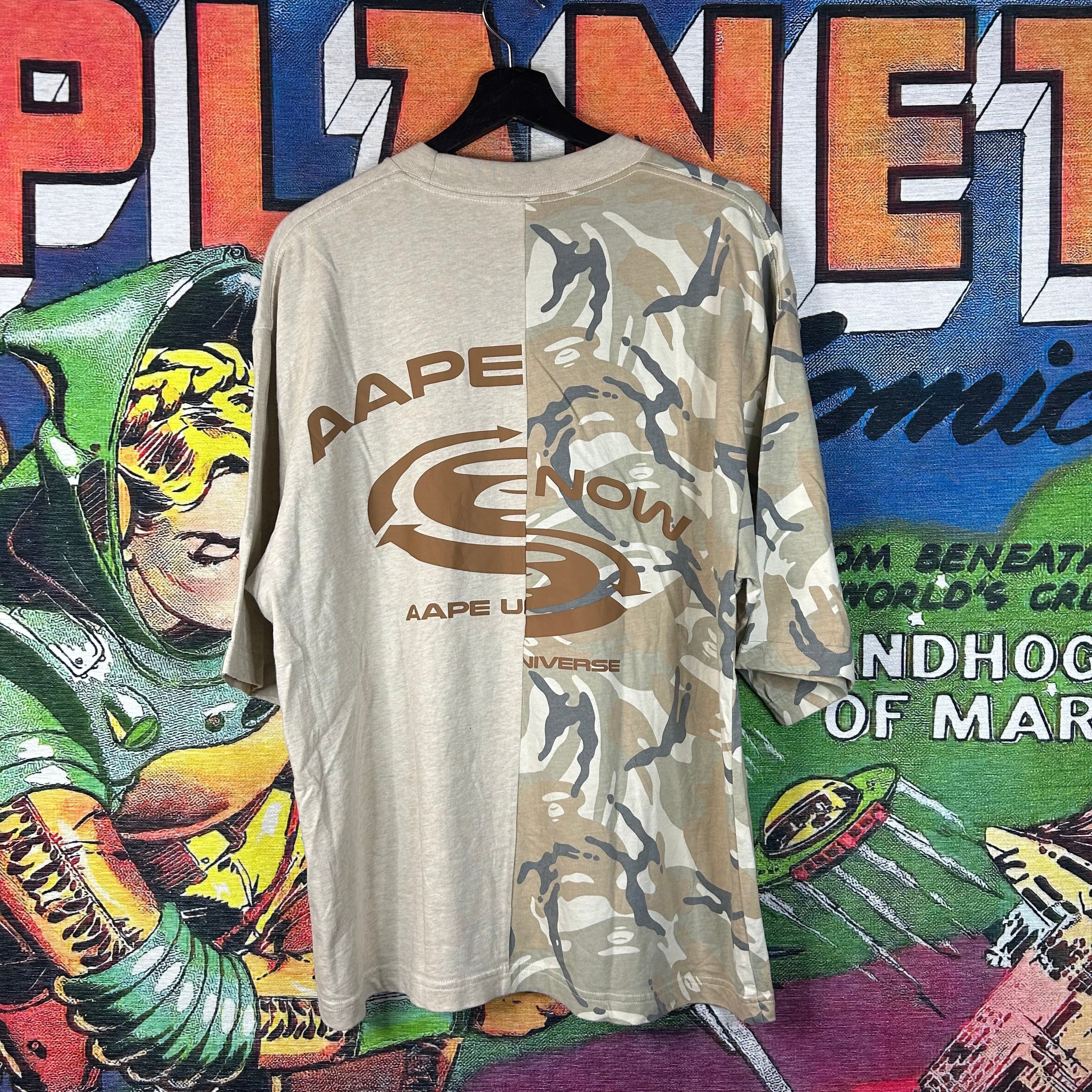 Aape × Bape Aape Bape Split Camo Tee Size US S / EU 44-46 / 1 - 2 Thumbnail