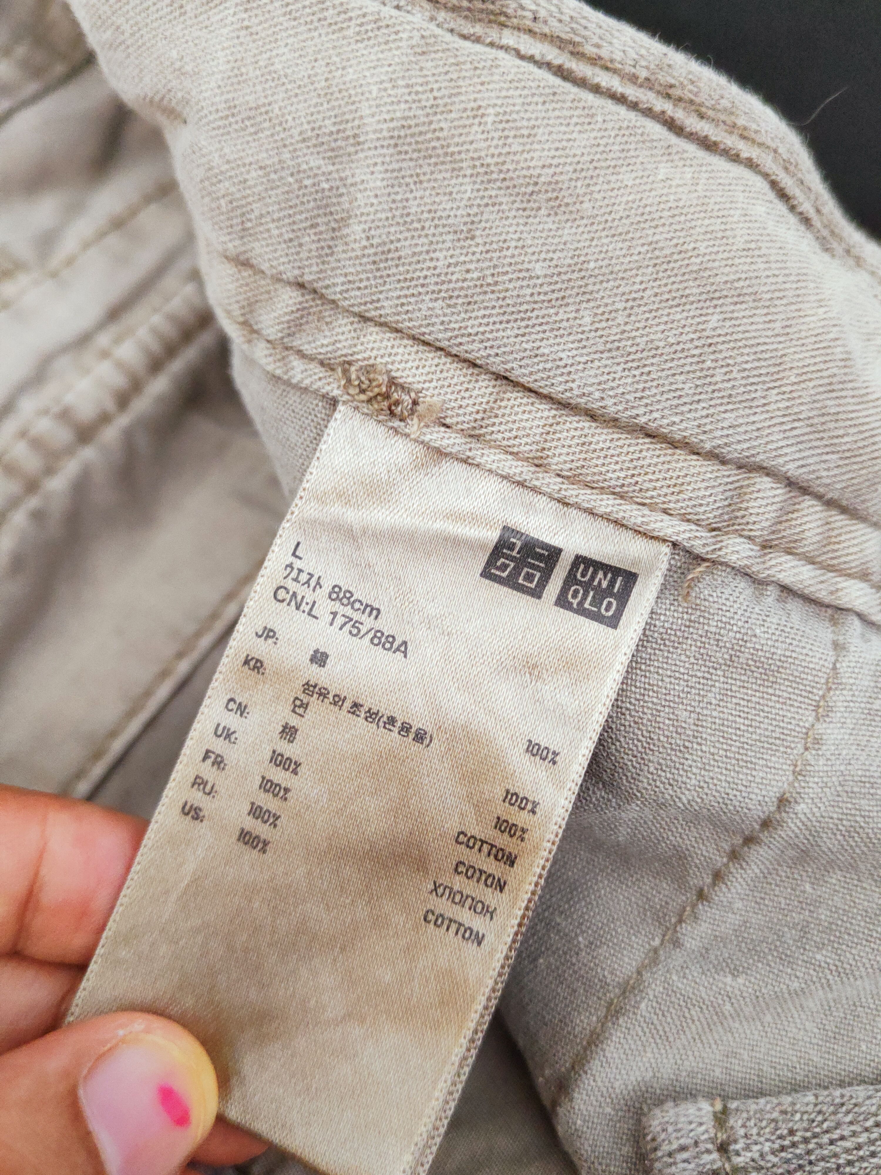Japanese Brand DL Uniqlo Beige Multipocket Tactical Cargo Pants #W929 Size US 34 / EU 50 - 13 Thumbnail
