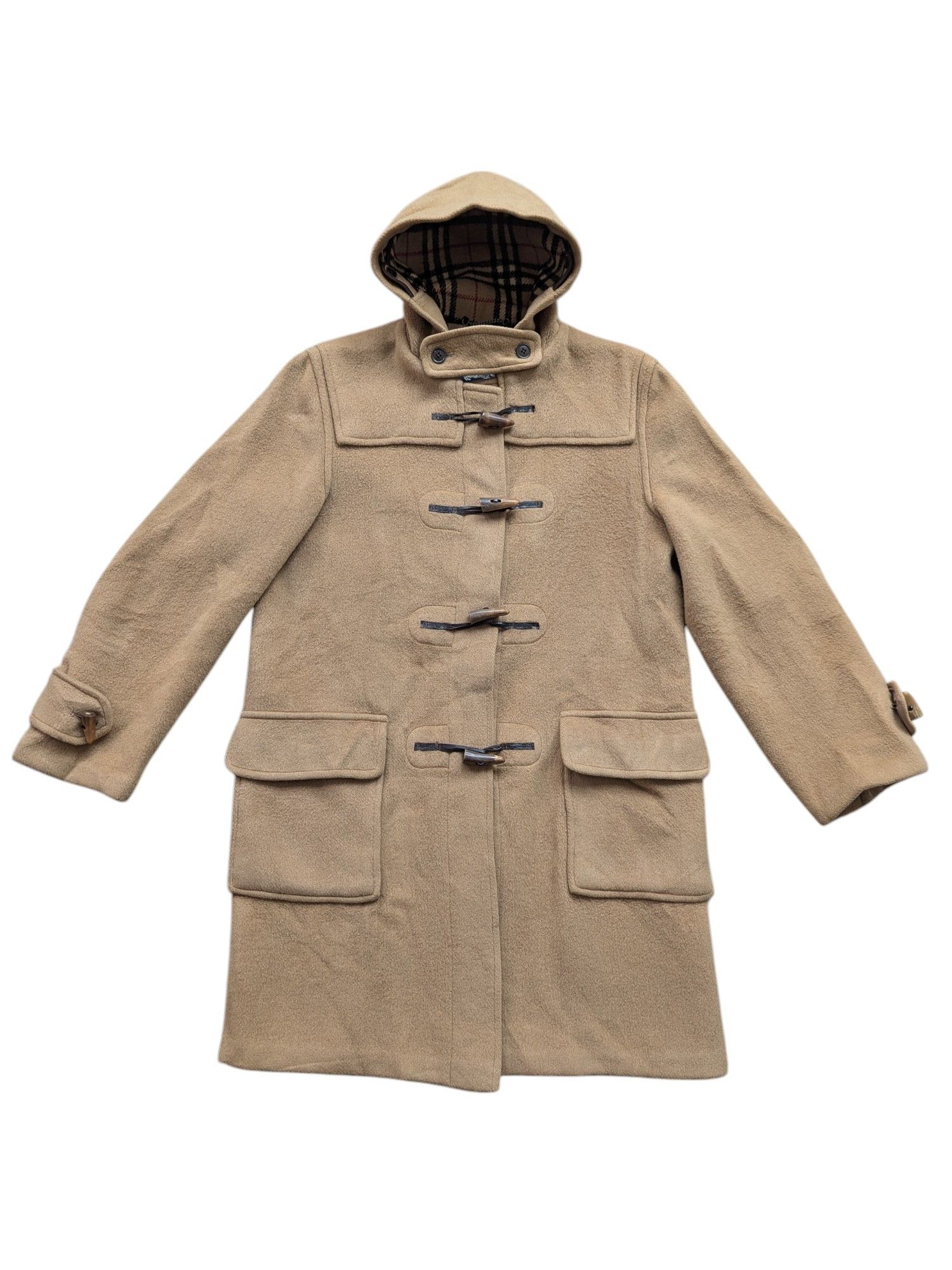 Burberry Authentic Burberry Wool Duffle Coat Hoodie Size US M / EU 48-50 / 2 - 1 Thumbnail