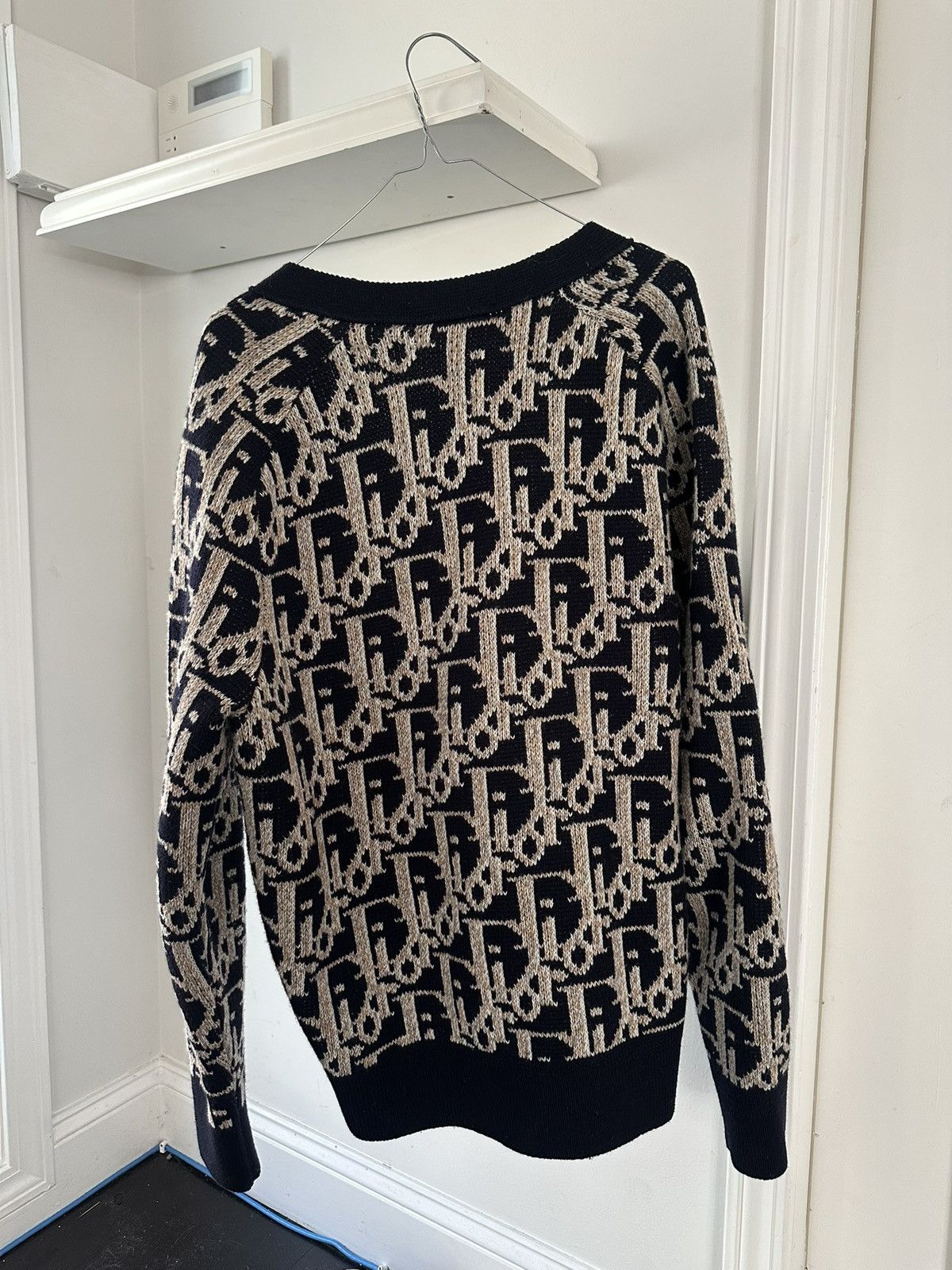 Dior Dior Oblique Logo All-Over Wool Cardigan Size US M / EU 48-50 / 2 - 3 Thumbnail