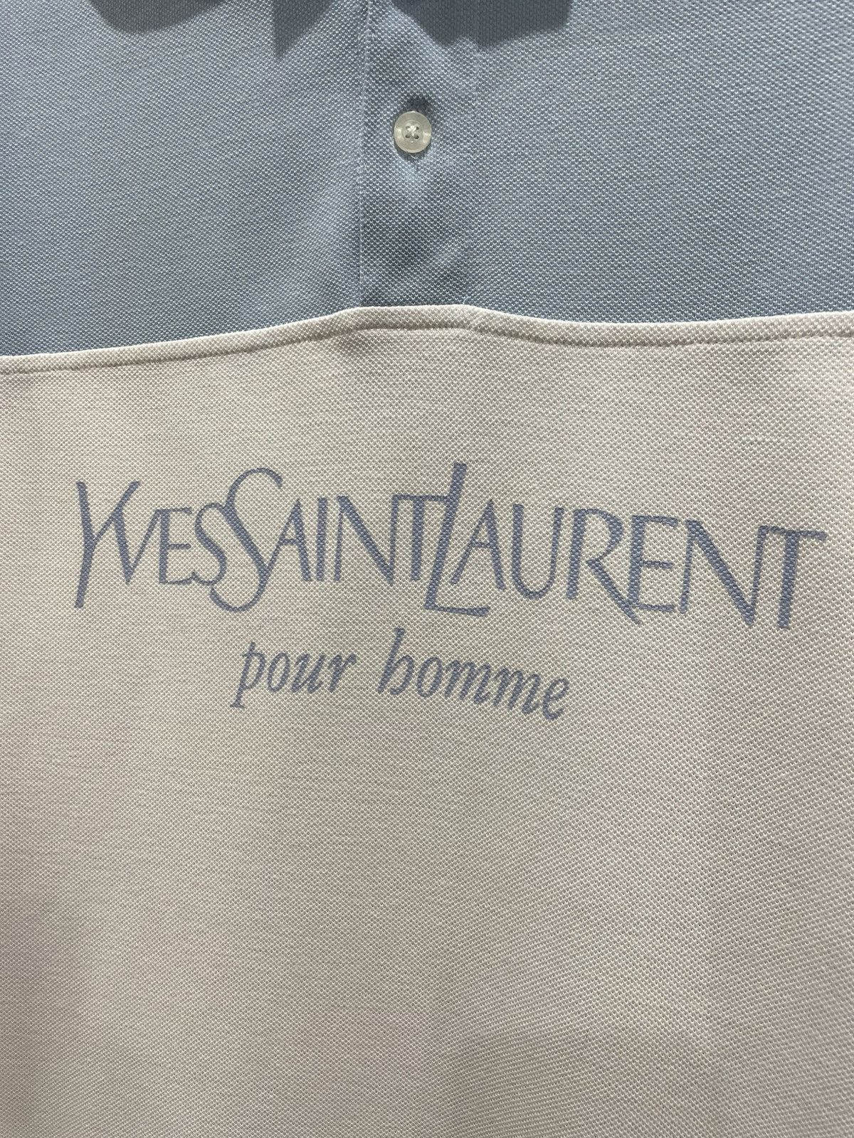 Yves Saint Laurent YSL Yves Saint Laurent Big Logo Polo T Shirt Tee Size US XL / EU 56 / 4 - 5 Thumbnail