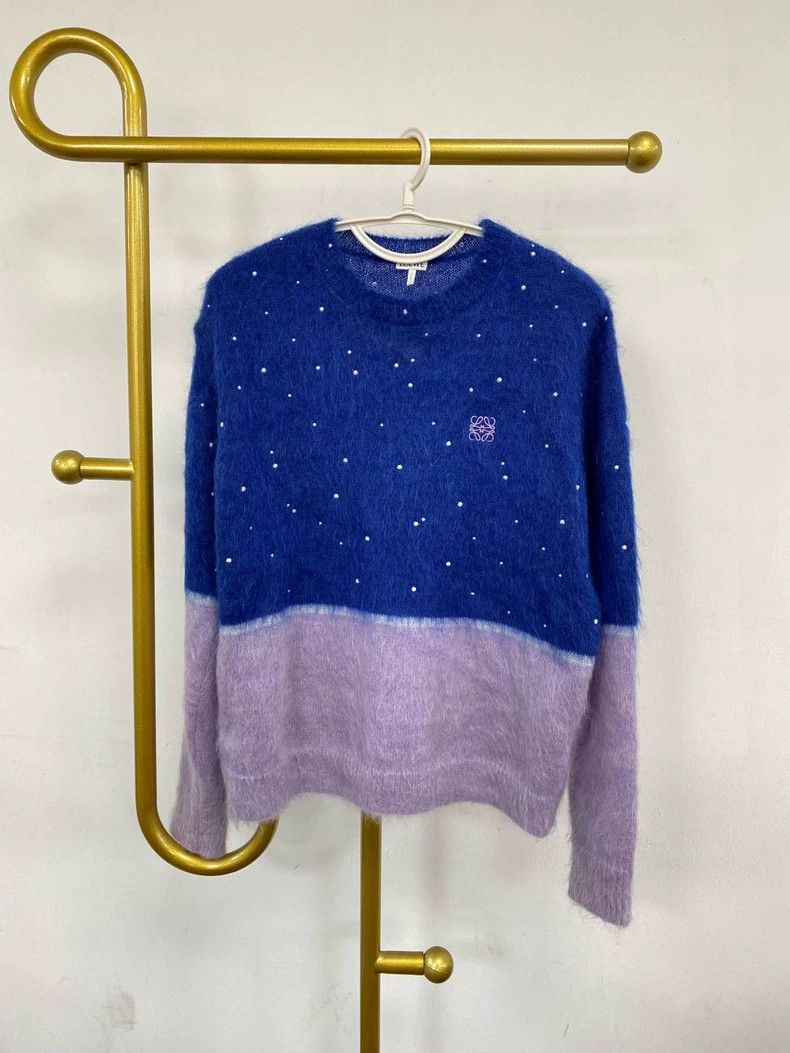 Loewe LOEWE Logo patchwork knit sweater Size S / US 4 / IT 40 - 1 Thumbnail