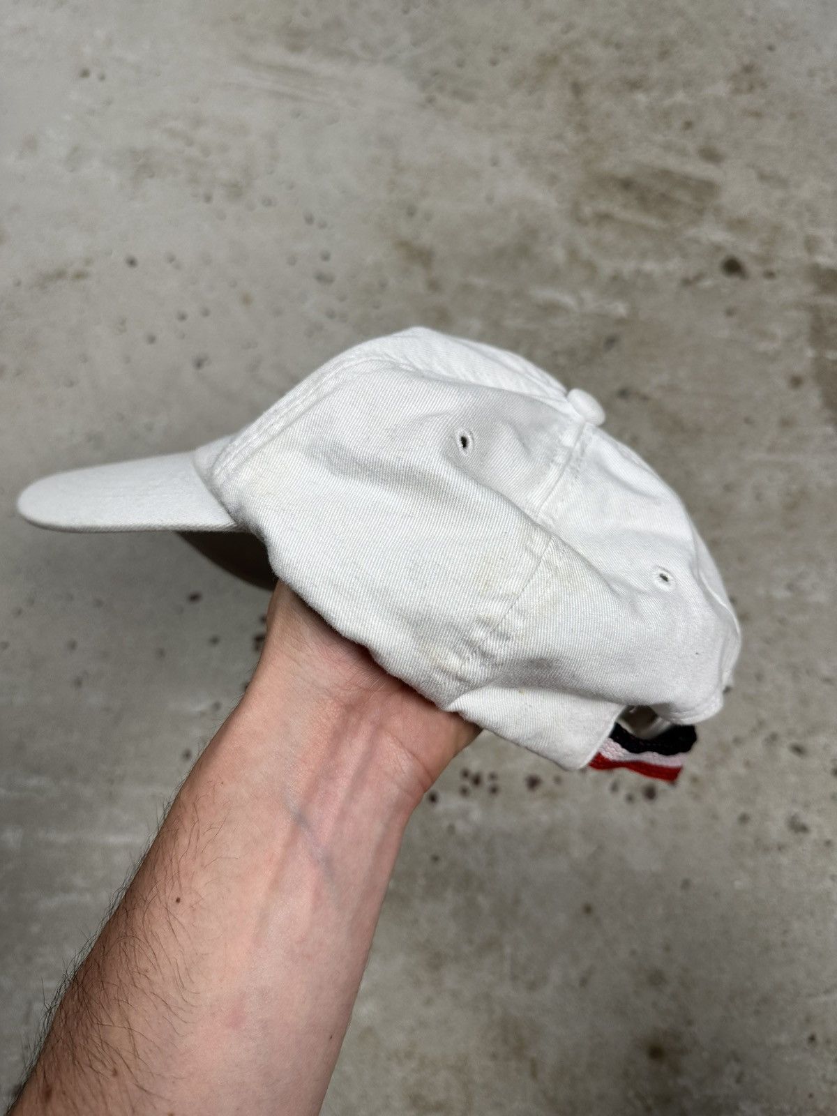 Moncler Vintage Y2K Moncler White Hat Cap Logo Size ONE SIZE - 7 Thumbnail