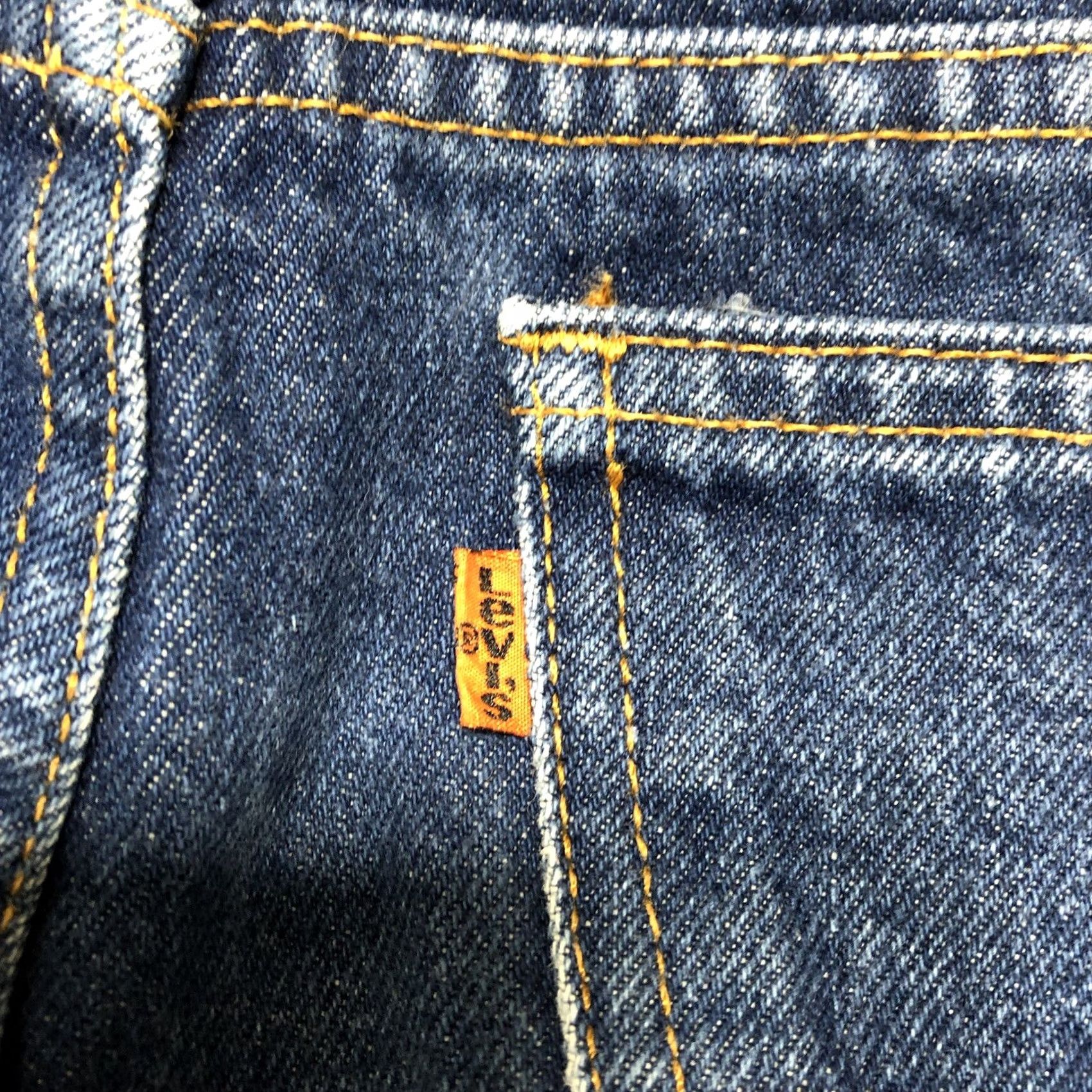 Levi's VINTAGE Levi's 509 Jeans Men 34x31 Blue Denim Distressed Orange Tab 70s 80s USA Grunge Straight Jeans Men Size US 34 / EU 50 - 5 Thumbnail