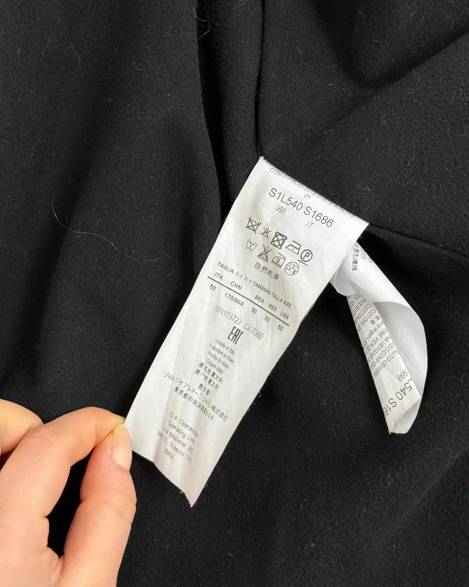 Emporio Armani AW2015 Emporio Armani Black Wool Aura Long Trench Jacket Size US M / EU 48-50 / 2 - 12 Thumbnail