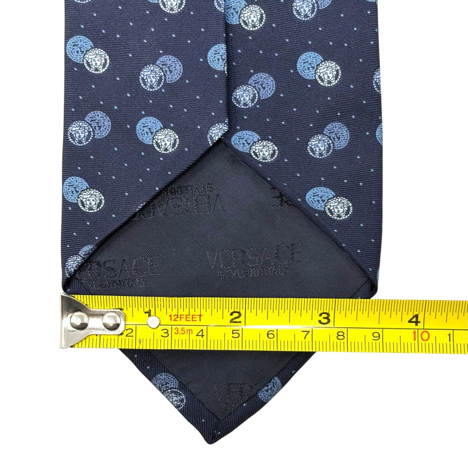 Versace Versace Medusa Logo Pattern Tie Size ONE SIZE - 10 Thumbnail