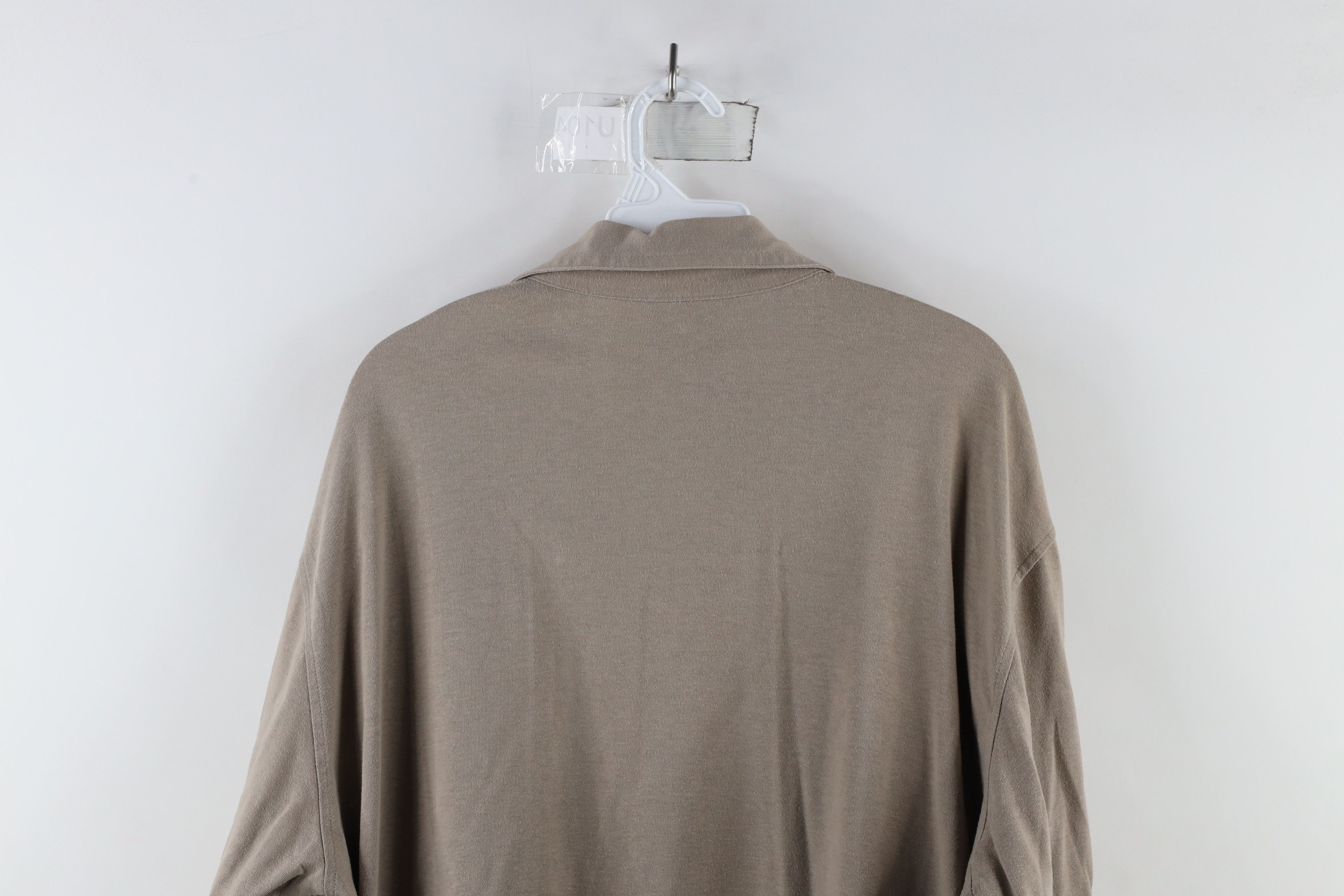Vintage Vintage 90s Streetwear Collared Pullover Polo Shirt Beige Size US XL / EU 56 / 4 - 7 Thumbnail