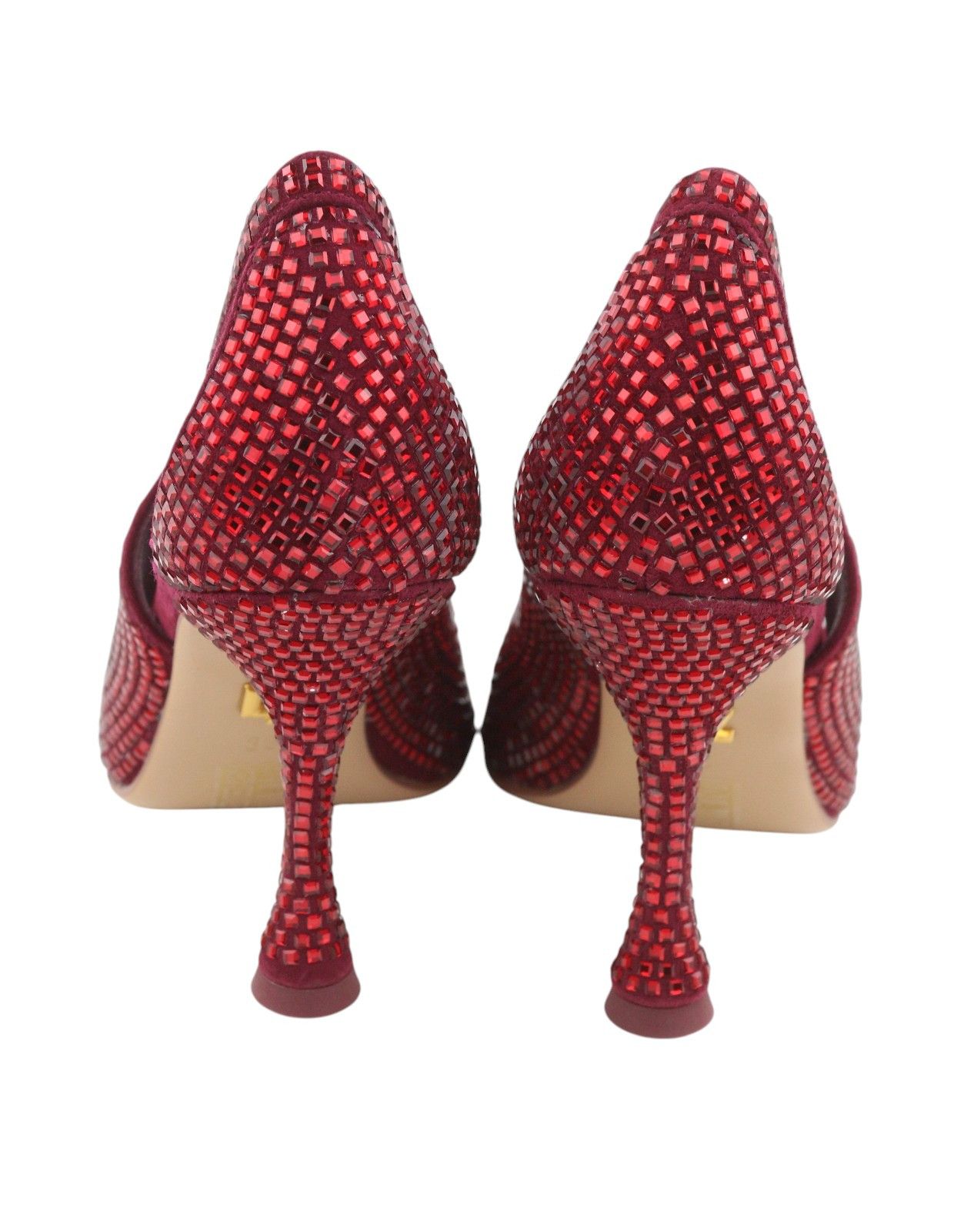 Other LOLA CRUZ NOWA EU36 Red Leather Cristal Shiny Pointed 87547 Size US 5 / IT 35 - 8 Thumbnail
