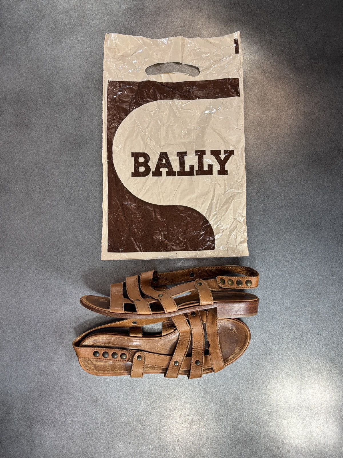 Bally 1985 Vintage Bally Sandals Made in Italy Leather 1980s Women Size US 8.5 / IT 38.5 - 2 Thumbnail