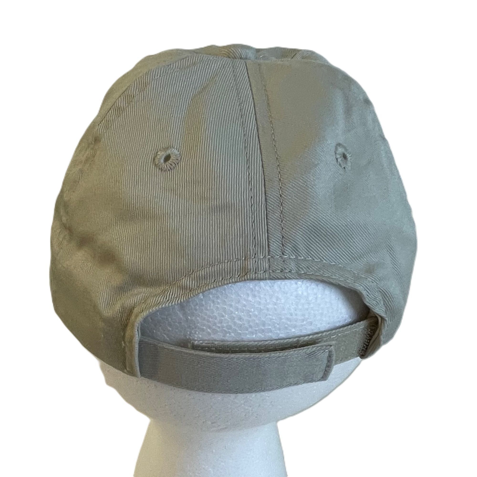 Handmade Granny Square Trucker Style Hat Cap Low Profile Beige w/ Rai Size ONE SIZE - 4 Thumbnail