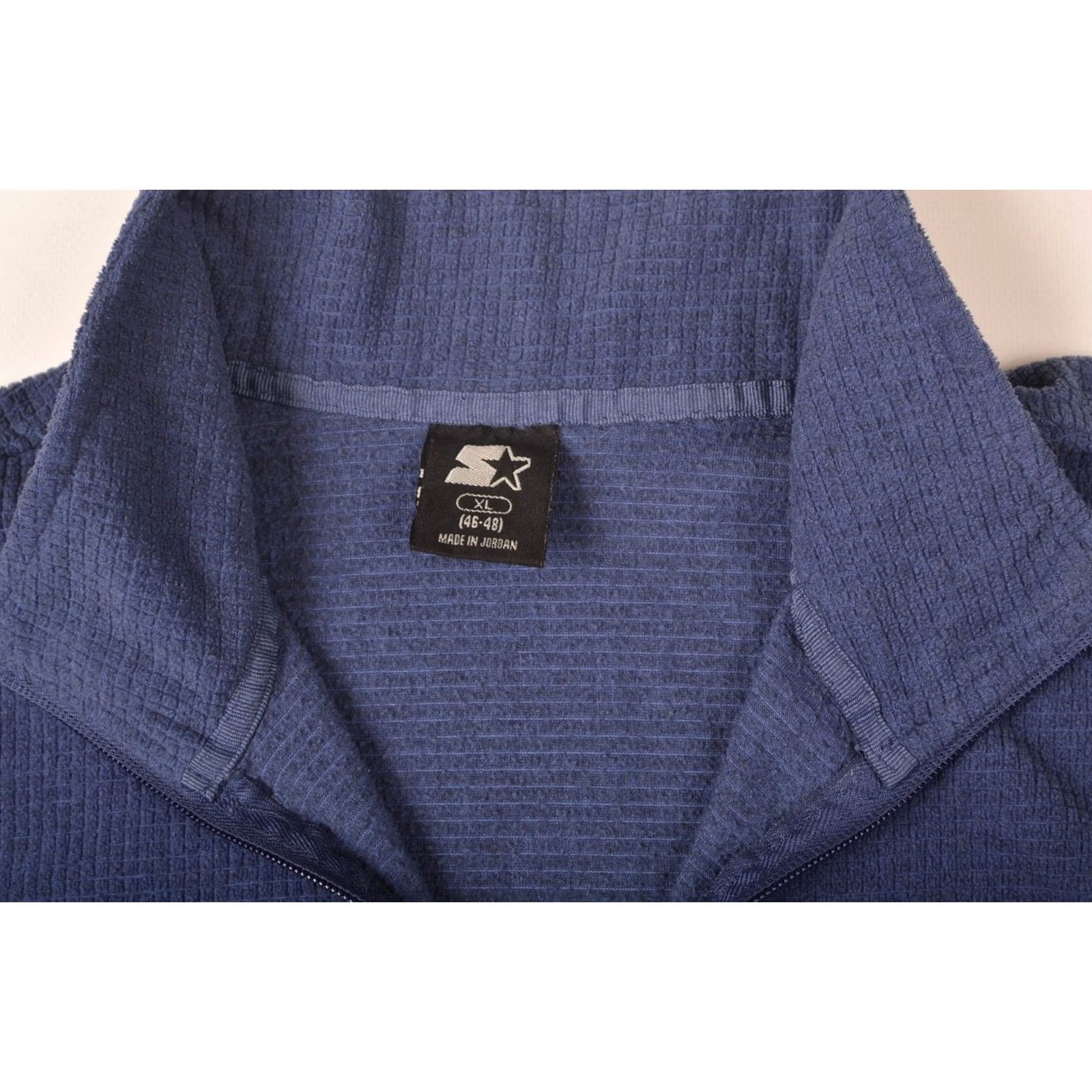 Starter Starter Vintage Blue Waffle Fleece Jacket XL Men Jordan Made in Jordan RM32Y039N Size XL Blue Size US XL / EU 56 / 4 - 3 Thumbnail