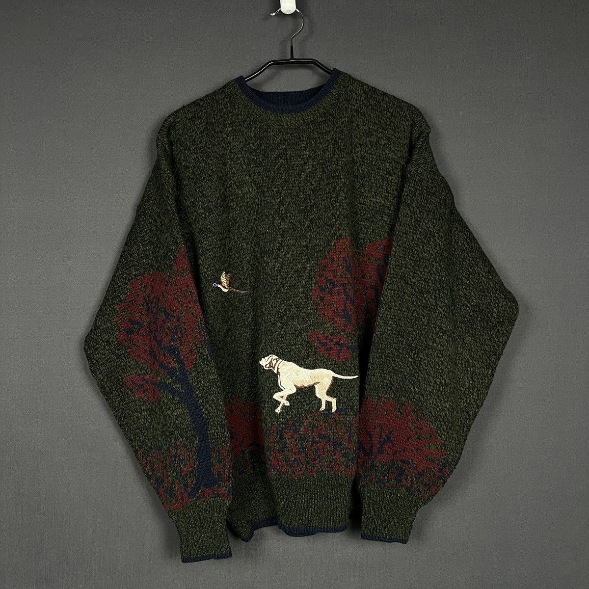 Other Vintage Silver Cloud Knit Sweater with Graphic Pattern Size US L / EU 52-54 / 3 - 5 Thumbnail