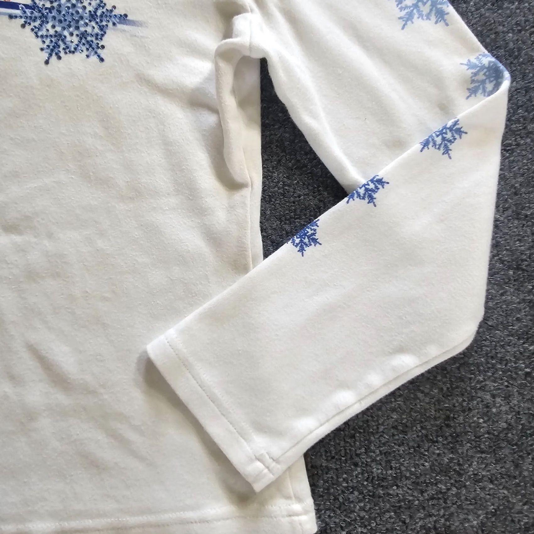 Harley Davidson Harley-Davidson Top Women Large White Snowflakes Rhinestone Colorado Casual Blouse Size L / US 10 / IT 46 - 6 Thumbnail