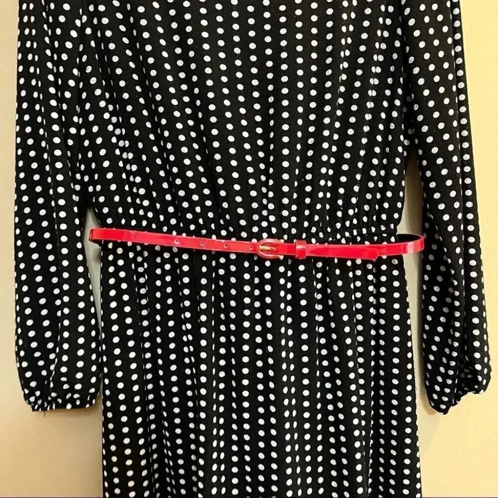 Apt. 9 Apt.9 Women's Fit & Flare V-Neck Polka Dot Dress Sz 8 Size M / US 6-8 / IT 42-44 - 9 Thumbnail