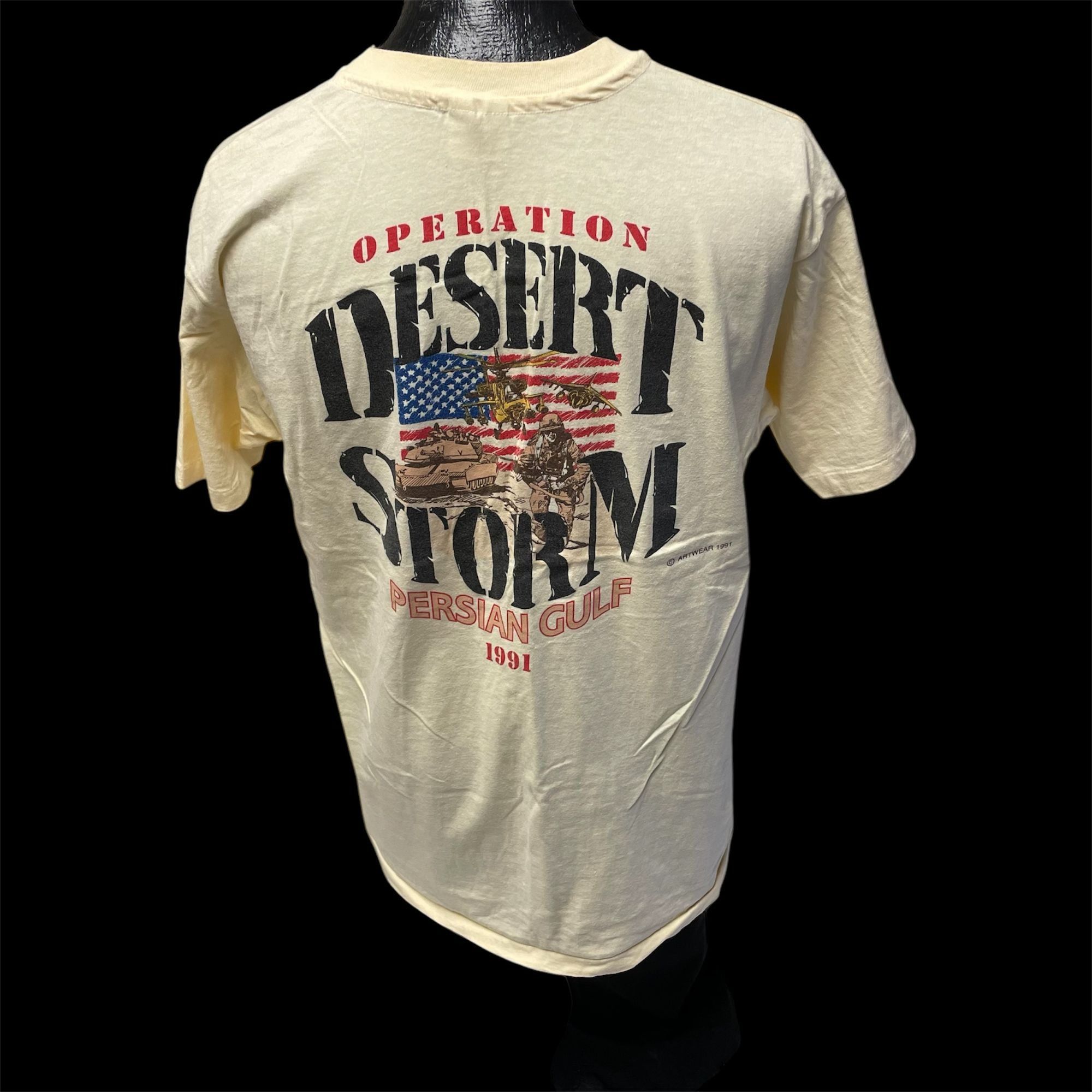 Other Vtg Hanes OPERATION DESERT STORM Persian Gulf 1991 Shirt Size US XL / EU 56 / 4 - 4 Thumbnail