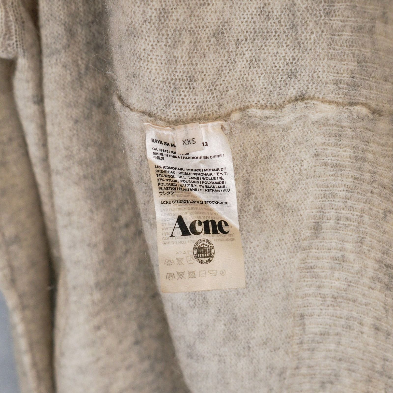 Acne Studios Acne studios raya aw13 gray wool oversized cardigan sweater Size XXS / US 00 / IT 34 - 7 Thumbnail