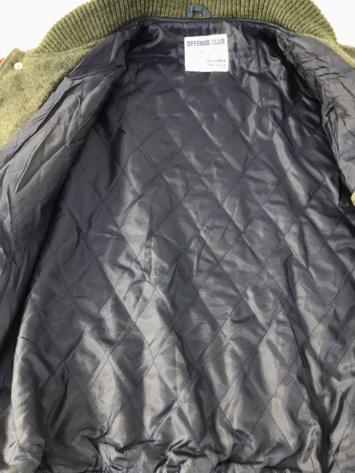 Vintage Vtg Varsity jacket Wool Distressed OffenseClub Troy Bros Size US XL / EU 56 / 4 - 12 Thumbnail