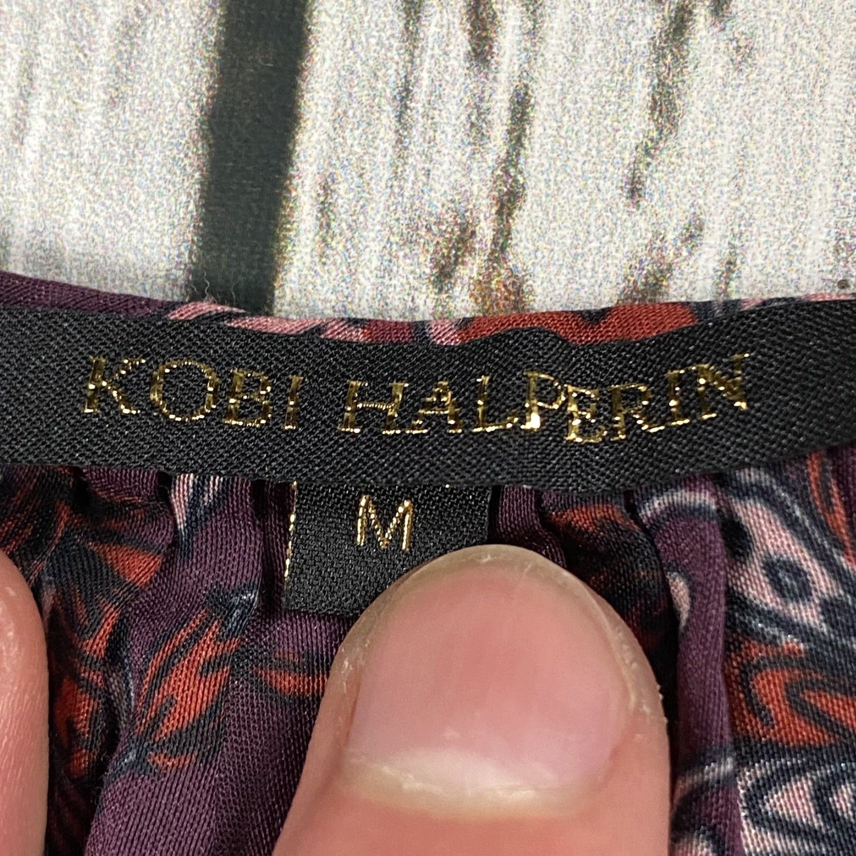 KOBI HALPERIN KOBI HALPERIN Multicolor Silk Blouse Long Puffy Sleeve Silk Blend Size M Womens Paisley Pattern Balloon Sleeve Stand Collar Dry Clean Only Size M / US 6-8 / IT 42-44 - 4 Thumbnail