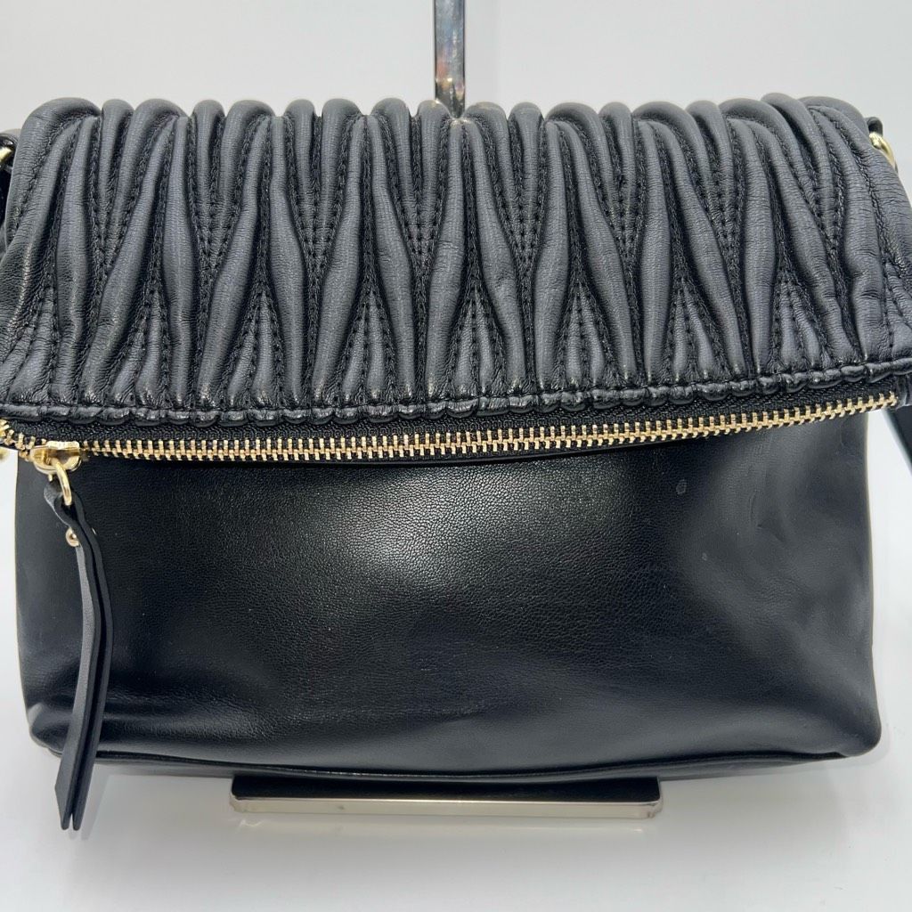 Other Max Studio Faux Leather Fold Over Pleated Flap crossbody Bag Size ONE SIZE - 4 Thumbnail
