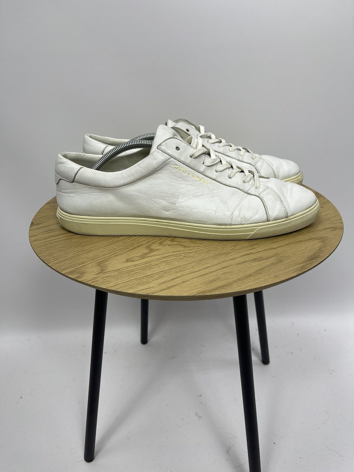 Saint Laurent Paris Saint Laurent Paris Sneakers Size 46 White DB 606833 Italy Size US 13 / EU 46 - 8 Thumbnail