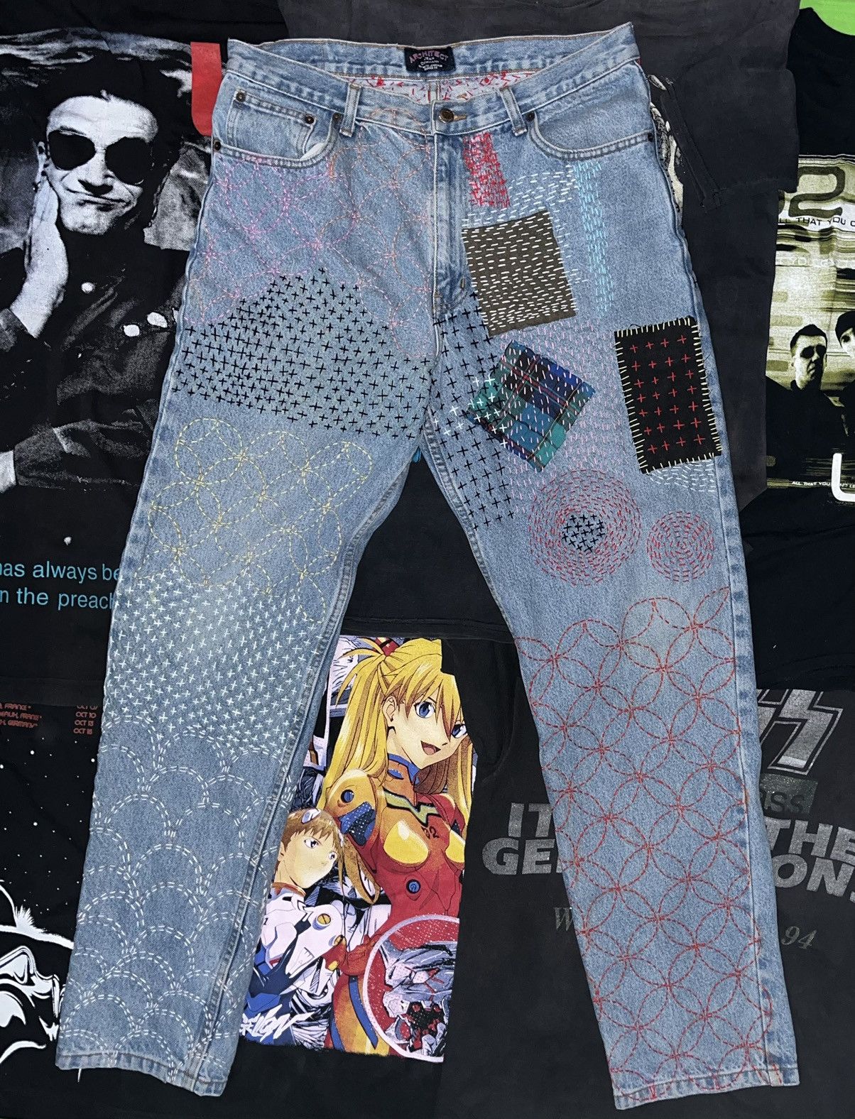 Handmade Architect Jeans Sashiko Size US 34 / EU 50 - 1 Thumbnail