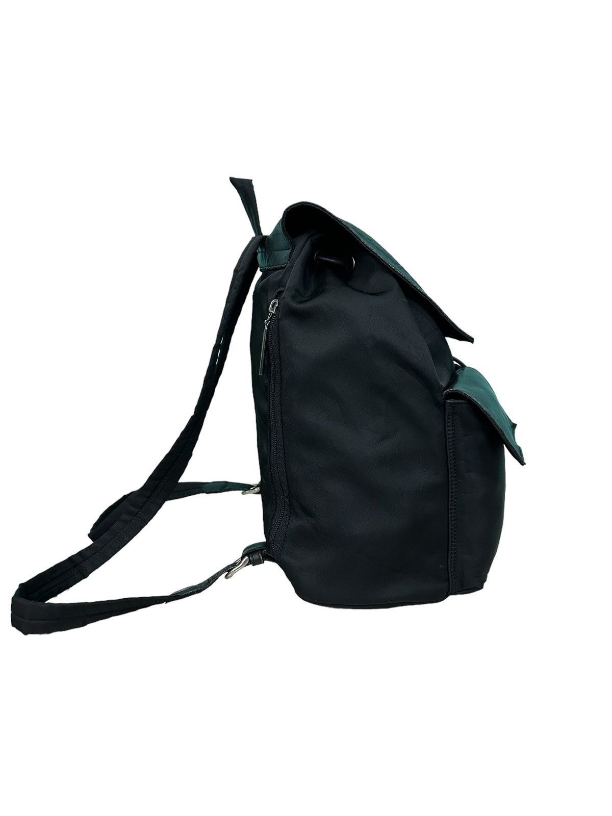 Norma Kamali VINTAGE NORMA KAMALI NYLON LEATHER BACKPACK Size ONE SIZE - 2 Thumbnail