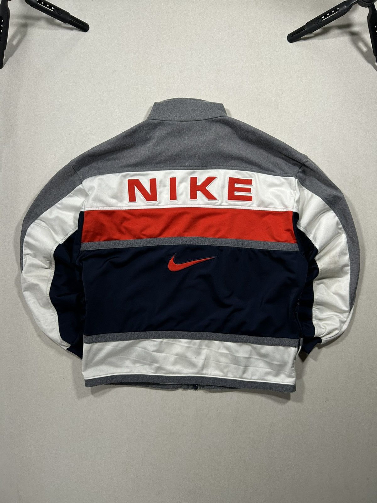 Nike × Vintage ZIP NIKE BIG LOGO VERY RARE Size US L / EU 52-54 / 3 - 1 Thumbnail