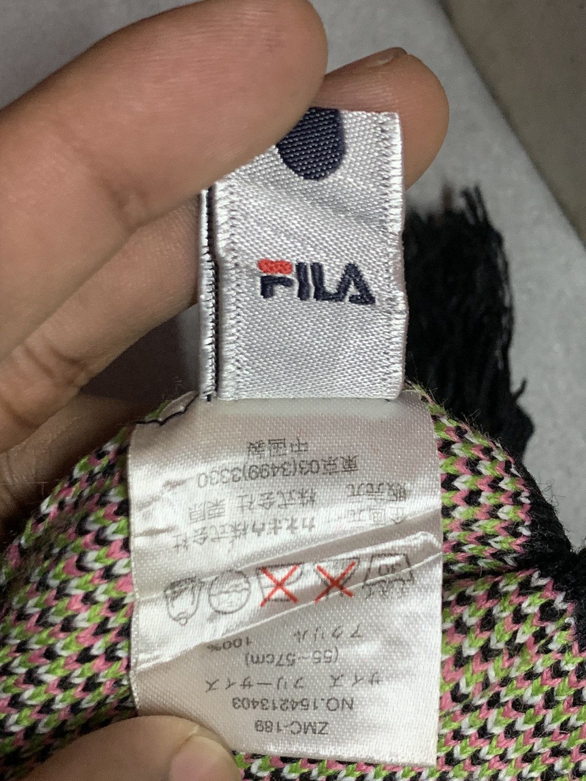 Fila × Vintage Fila Fisherman Beanie Snow Hat Snow Cap -D450 Size ONE SIZE - 7 Thumbnail