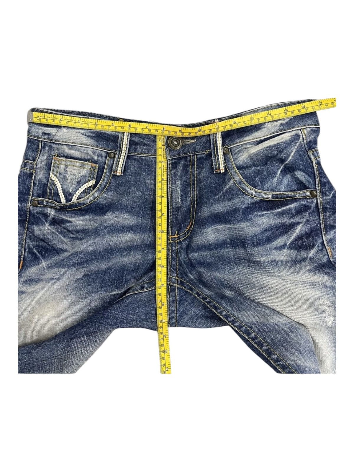 Japanese Brand Lolita Jeans by Concert Club Y2K Distressed Flared Denim Size US 31 - 14 Thumbnail