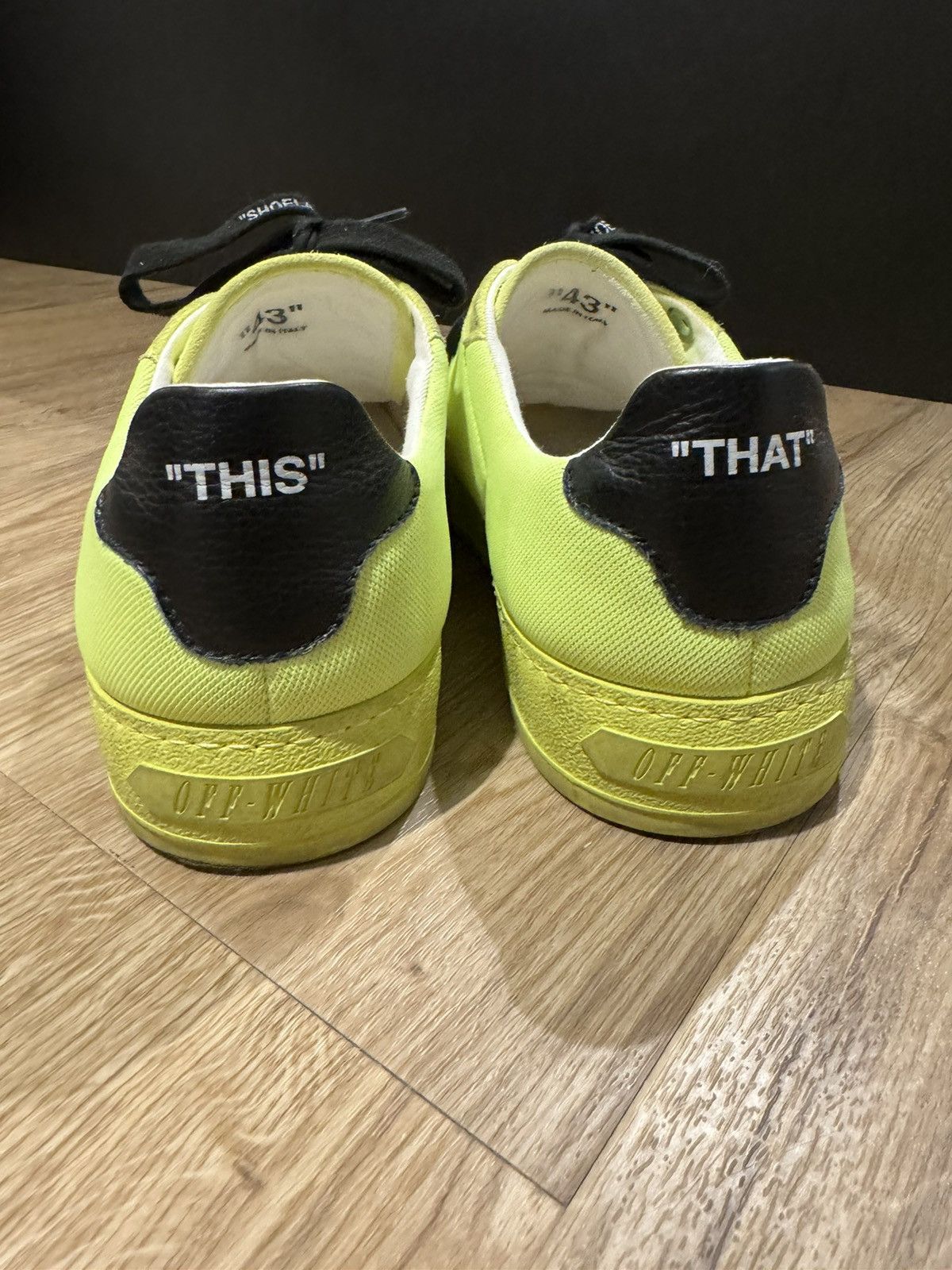 Off-White Off White 1.0 Fluo Yellow 43 EU Size US 9.5 / EU 42-43 - 5 Thumbnail