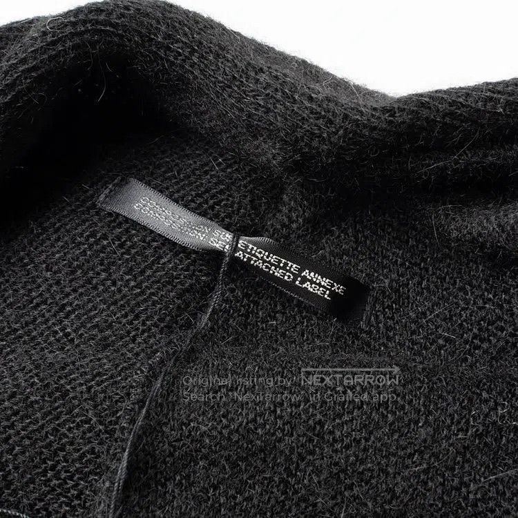 Yohji Yamamoto YOHJI YAMAMOTO Alpaca Wool Knit Open Cardigan with Sculptu Size L / US 10 / IT 46 - 4 Thumbnail