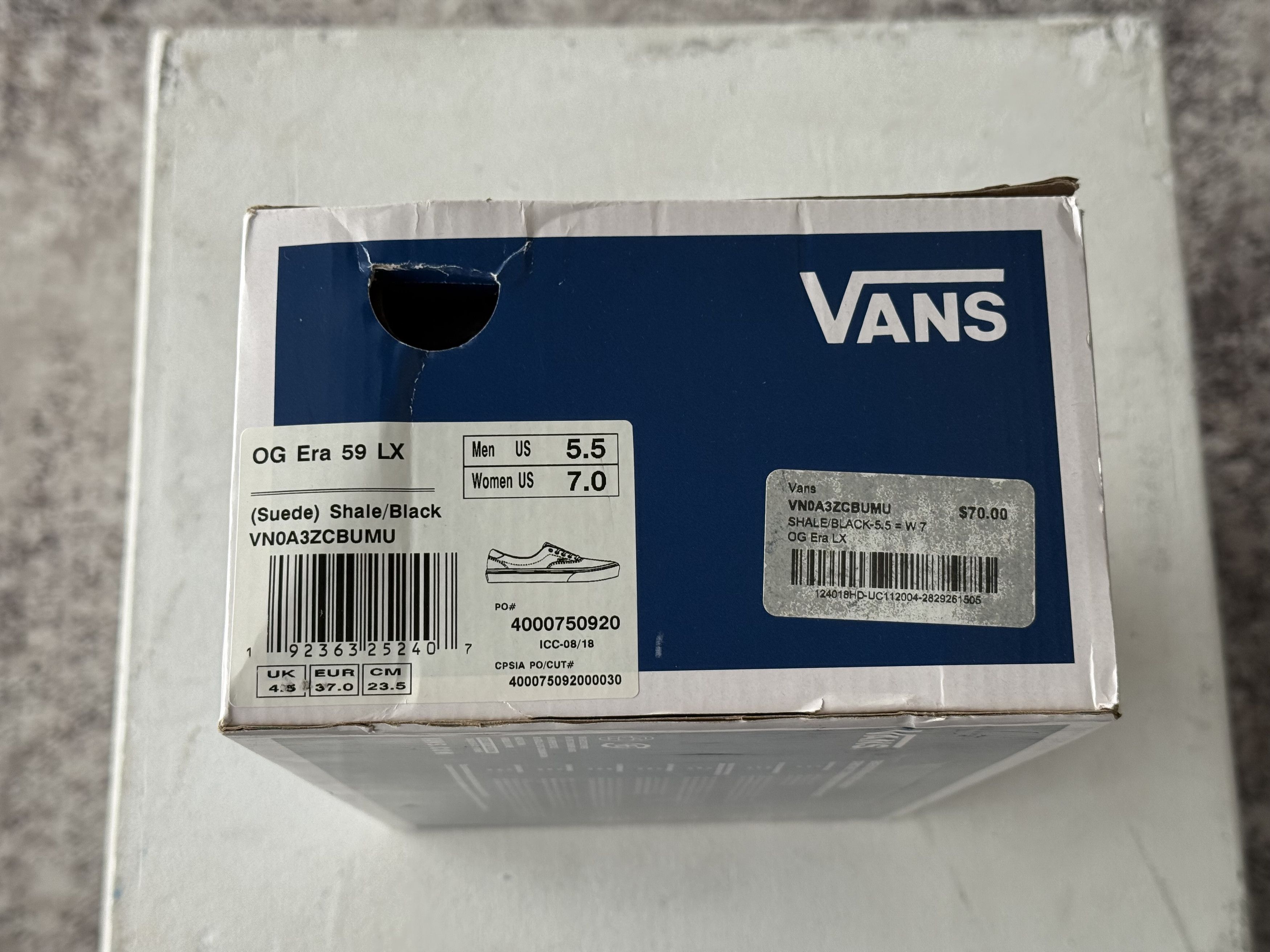 Vans WOMEN Vans OG Era 59 LX 'Shale' VN0A3ZCBUMU size 7 / men 5.5 Size US 7 / IT 37 - 5 Thumbnail