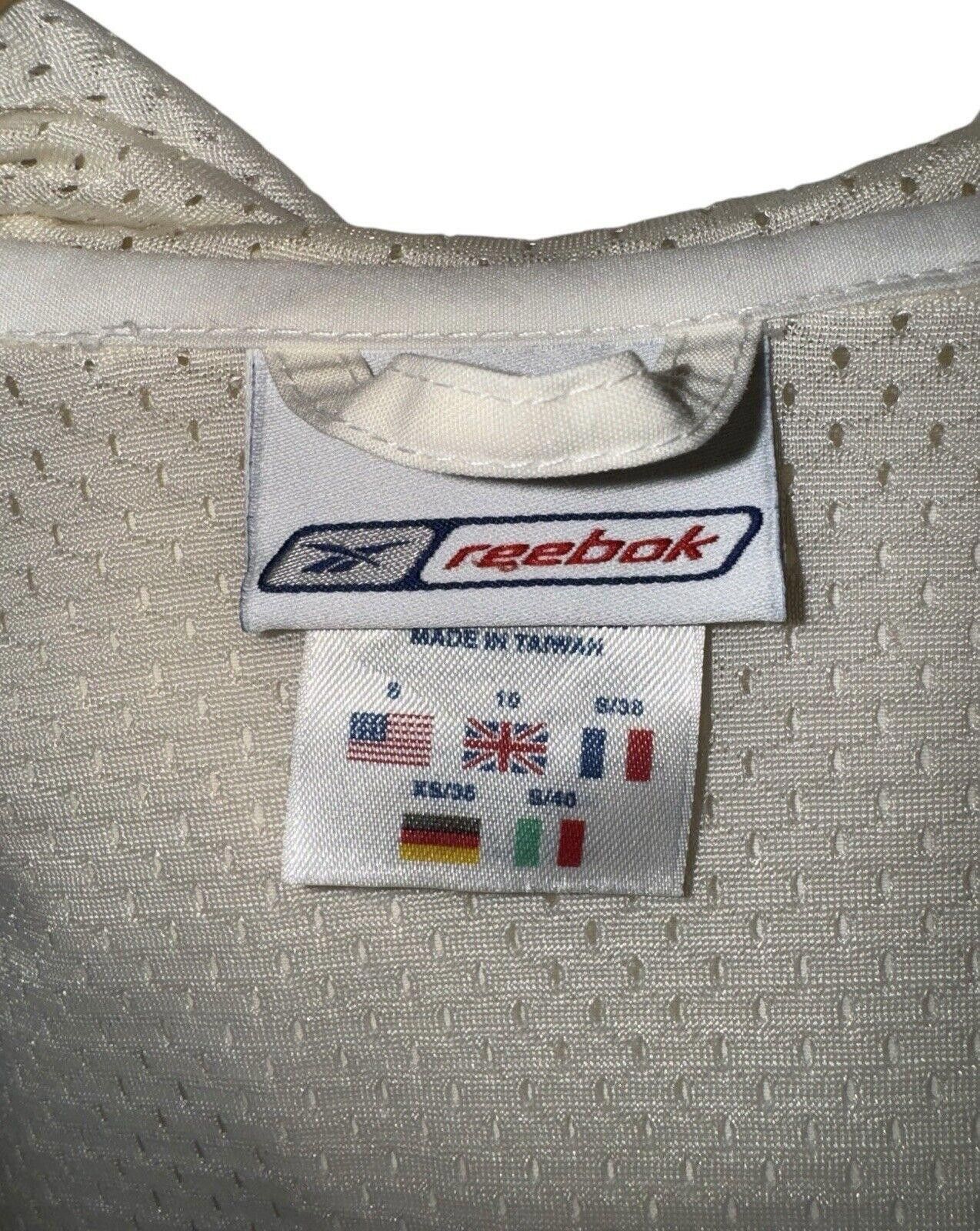 Reebok Vintage Reebok 1/4 Zip White Blue Adjustable Jacket Womens 8 Size M / US 6-8 / IT 42-44 - 7 Thumbnail