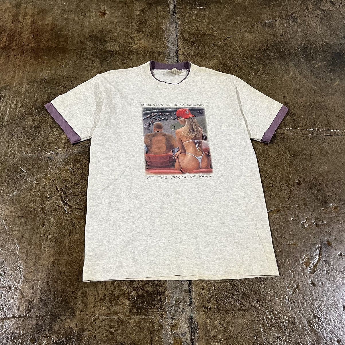 Vintage Vintage 90s Nascar Racing Sex Pornstar Funny Humor Tee Shirt Size US L / EU 52-54 / 3 - 3 Thumbnail