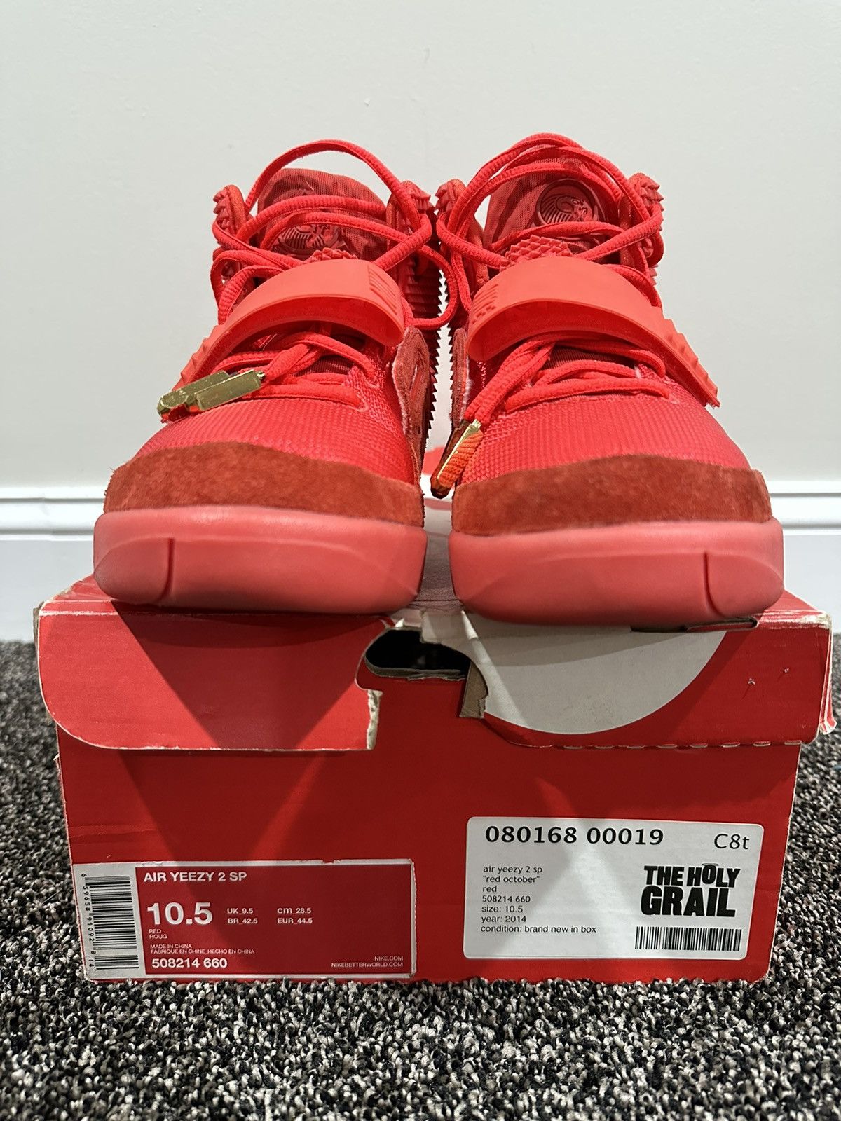Kanye West × Nike Nike Air Yeezy 2 SP Kanye West Red October Sneakers 2014 Size US 10.5 / EU 43-44 - 7 Thumbnail