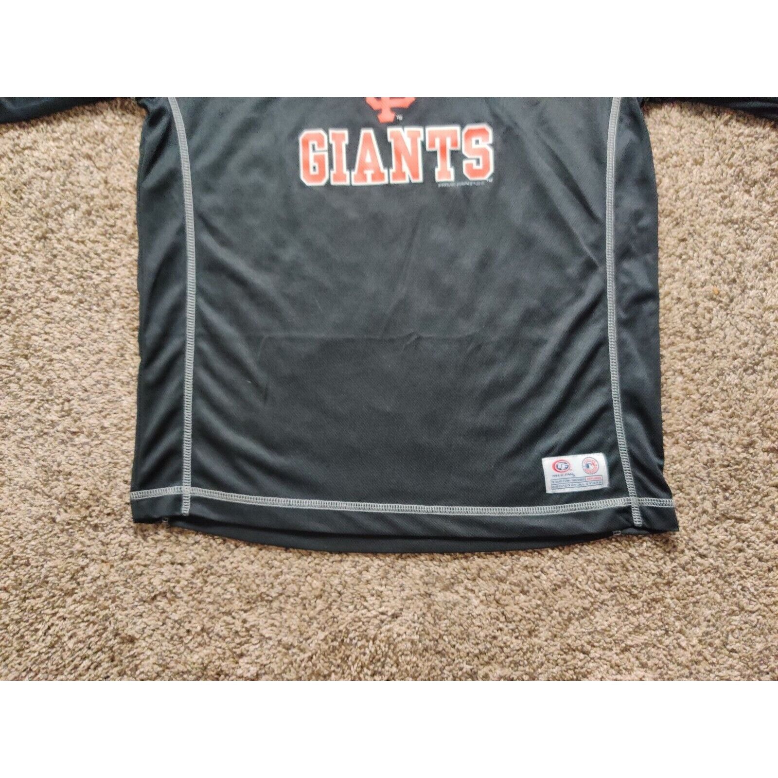 MLB San Francisco Giants Shirt Adult Mens Small Spell Out V-Neck Size US S / EU 44-46 / 1 - 4 Thumbnail
