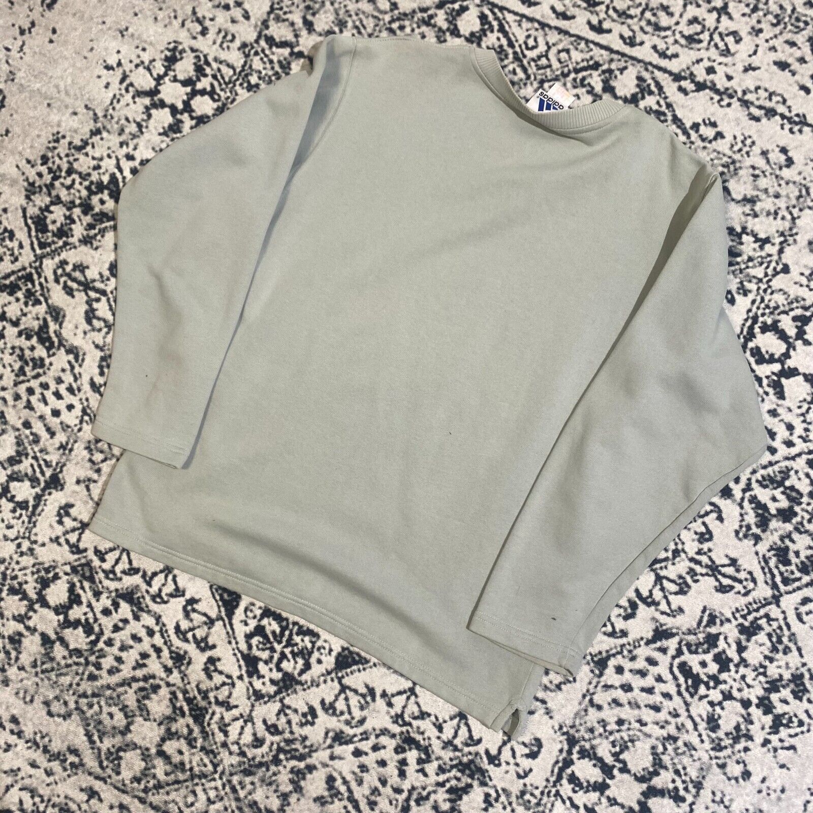 Adidas × Vintage Vintage Adidas Unisex Mint Green Cotton Crewneck Size L Size US L / EU 52-54 / 3 - 10 Thumbnail