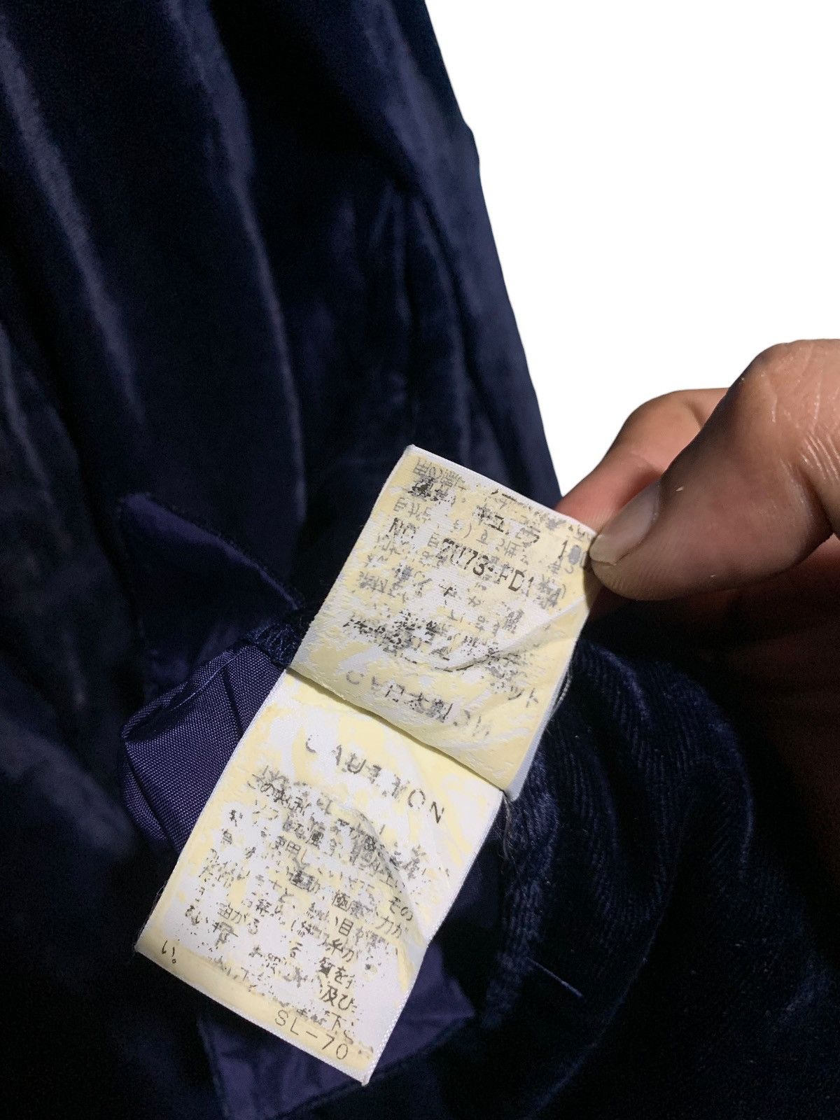 Issey Miyake × Zucca Vintage issey miyake Zucca velvet hidden button blazer coat Size US M / EU 48-50 / 2 - 12 Thumbnail