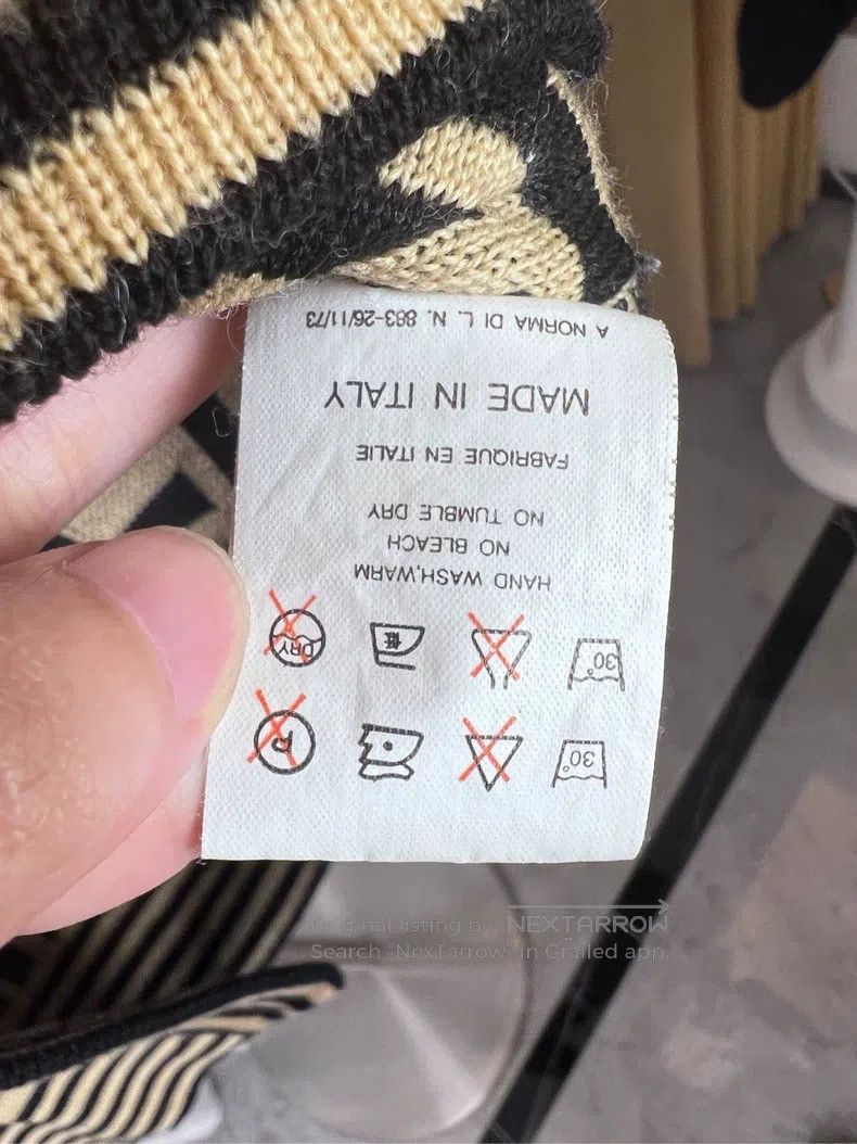Fendi Fendi size F Classic Monogram Logo Printed Open Cardigan Sw Size M / US 6-8 / IT 42-44 - 4 Thumbnail