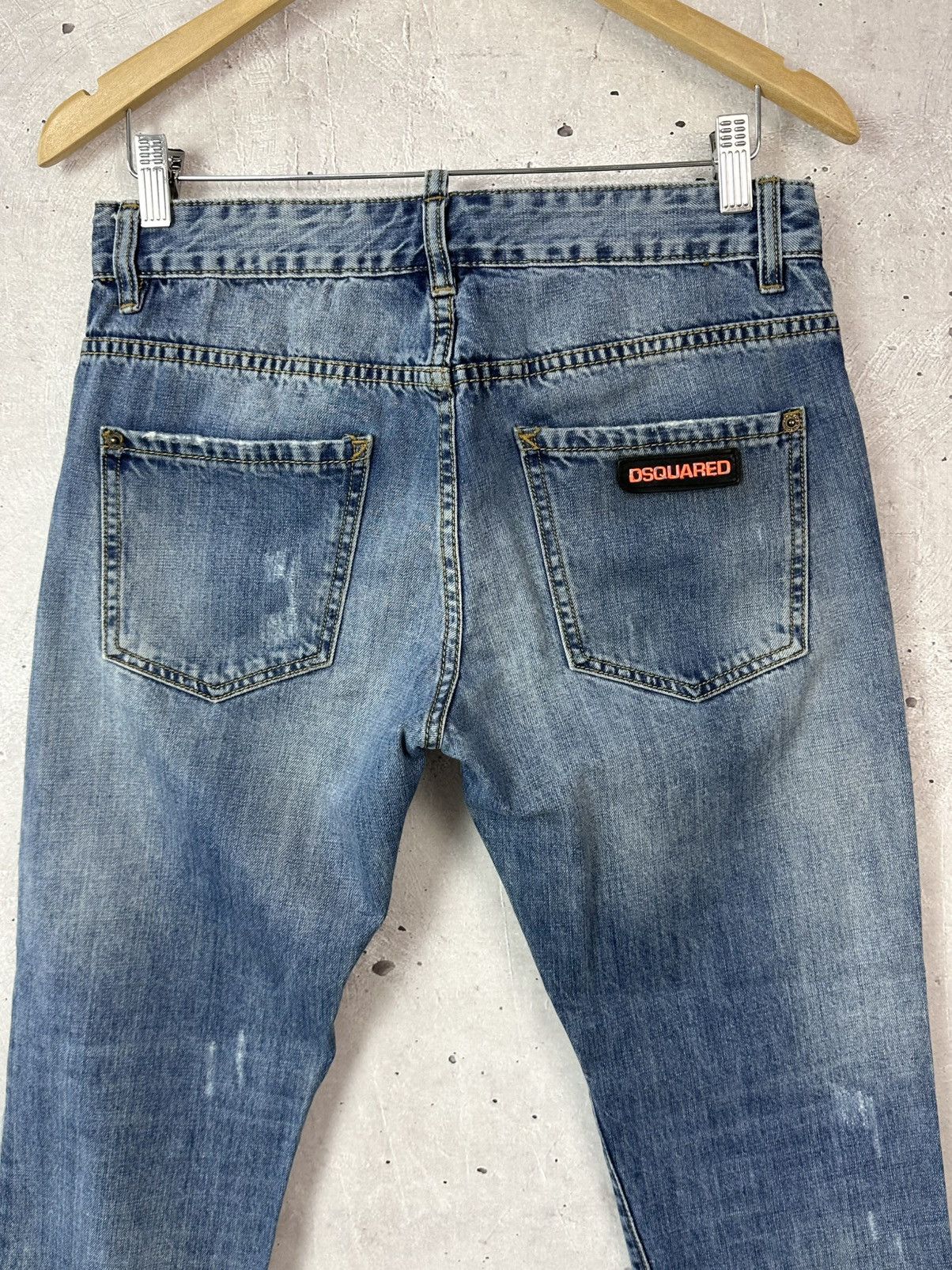 Dsquared2 D2 Dsquared2 Vintage Distressed Made in Italy Blue Jeans Size US 31 - 8 Thumbnail