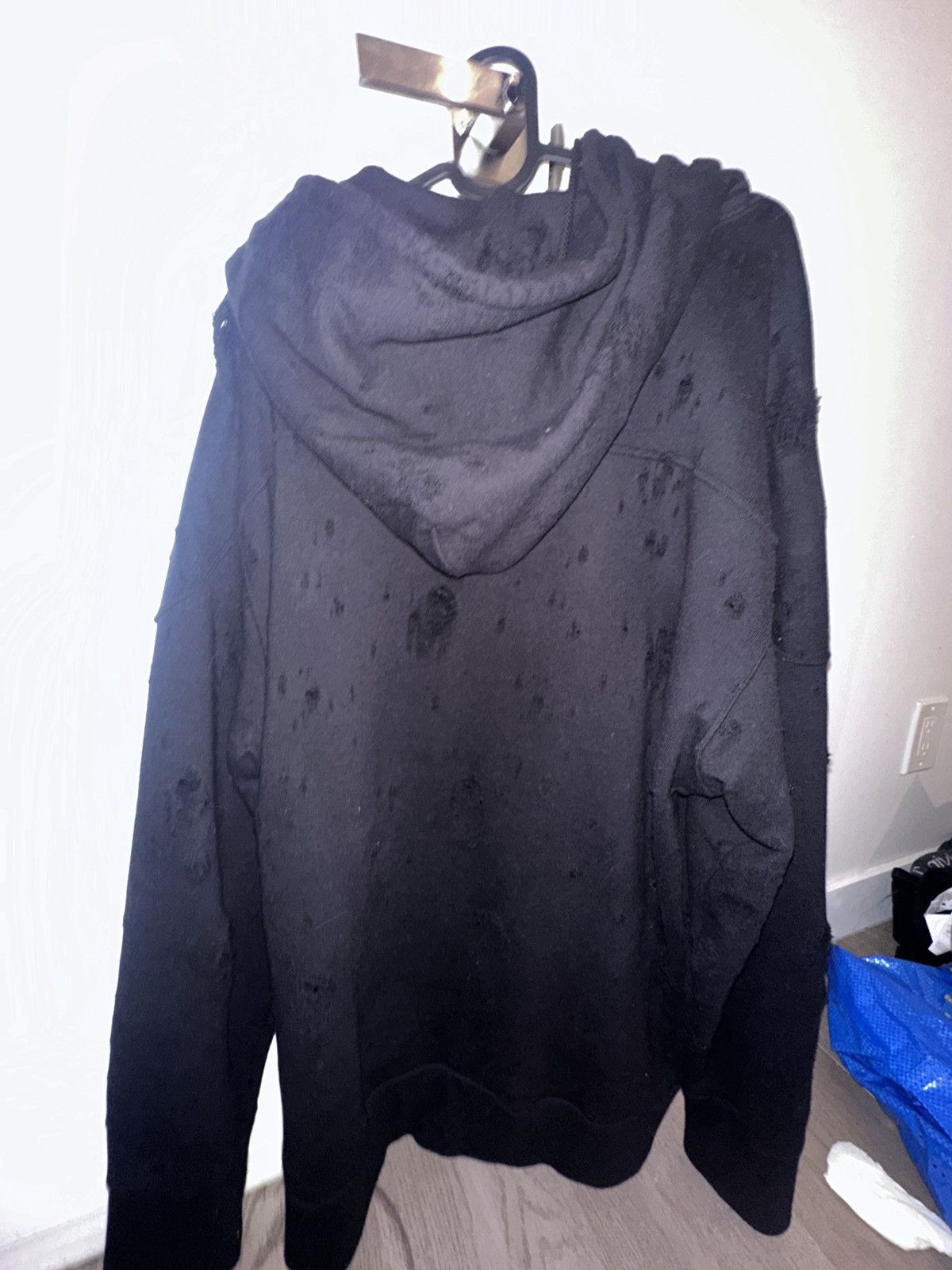 Yohji Yamamoto Yohji Yamamoto Pour Homme distressed long hoodie Size US L / EU 52-54 / 3 - 4 Thumbnail