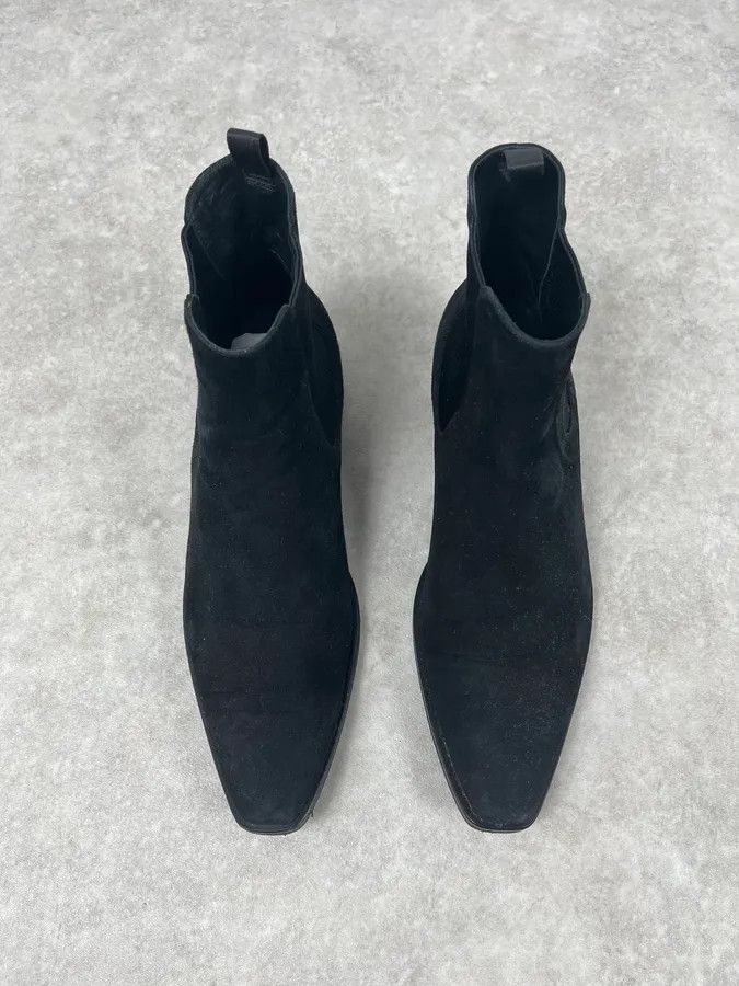 Prada 2000s Prada Suede Leather Chelsea Classy Boots Size US 9.5 / EU 42-43 - 4 Thumbnail