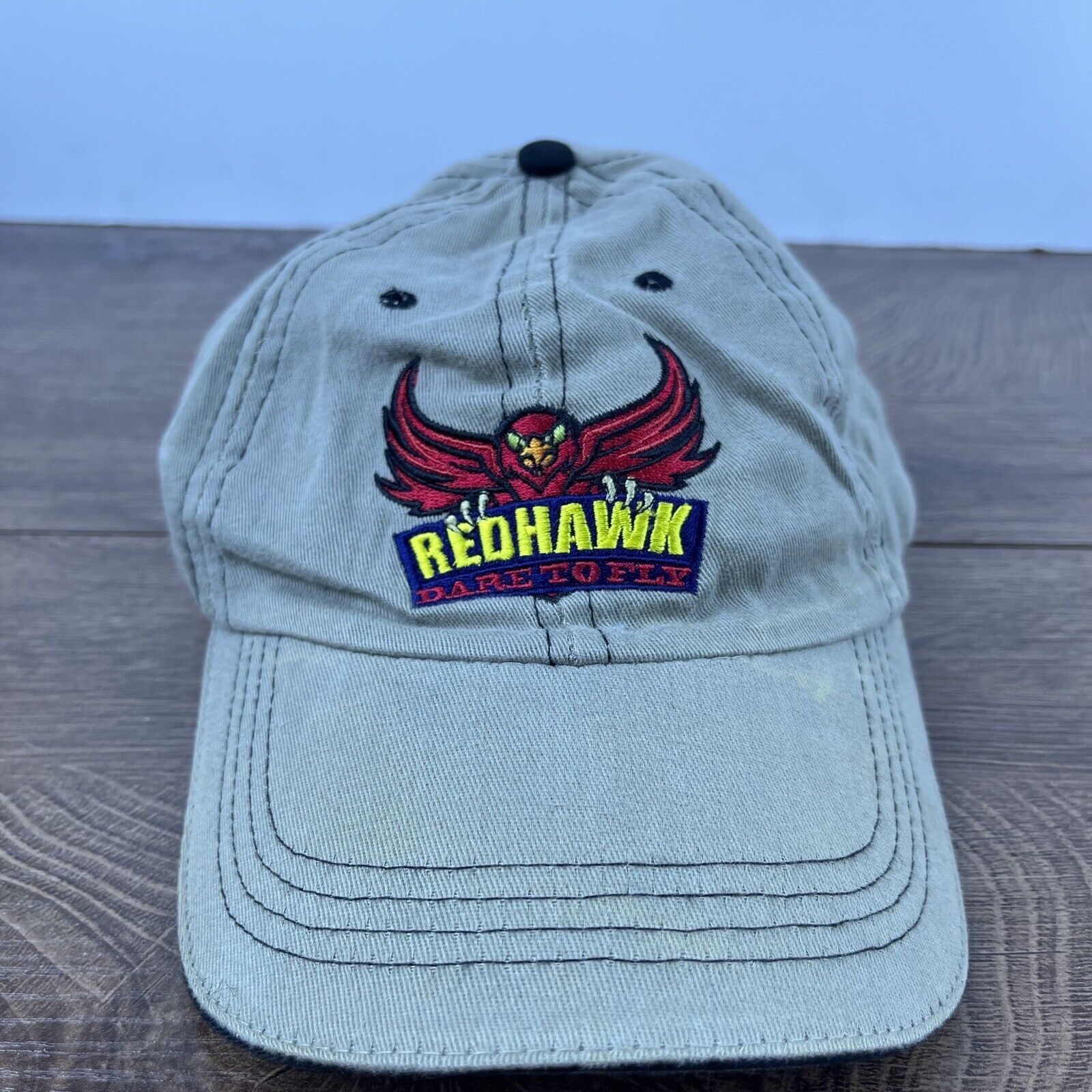 Other Darien Lake Redhawk Hat Dare to Fly Hat Gray Adjustable Hat Size ONE SIZE - 1 Thumbnail