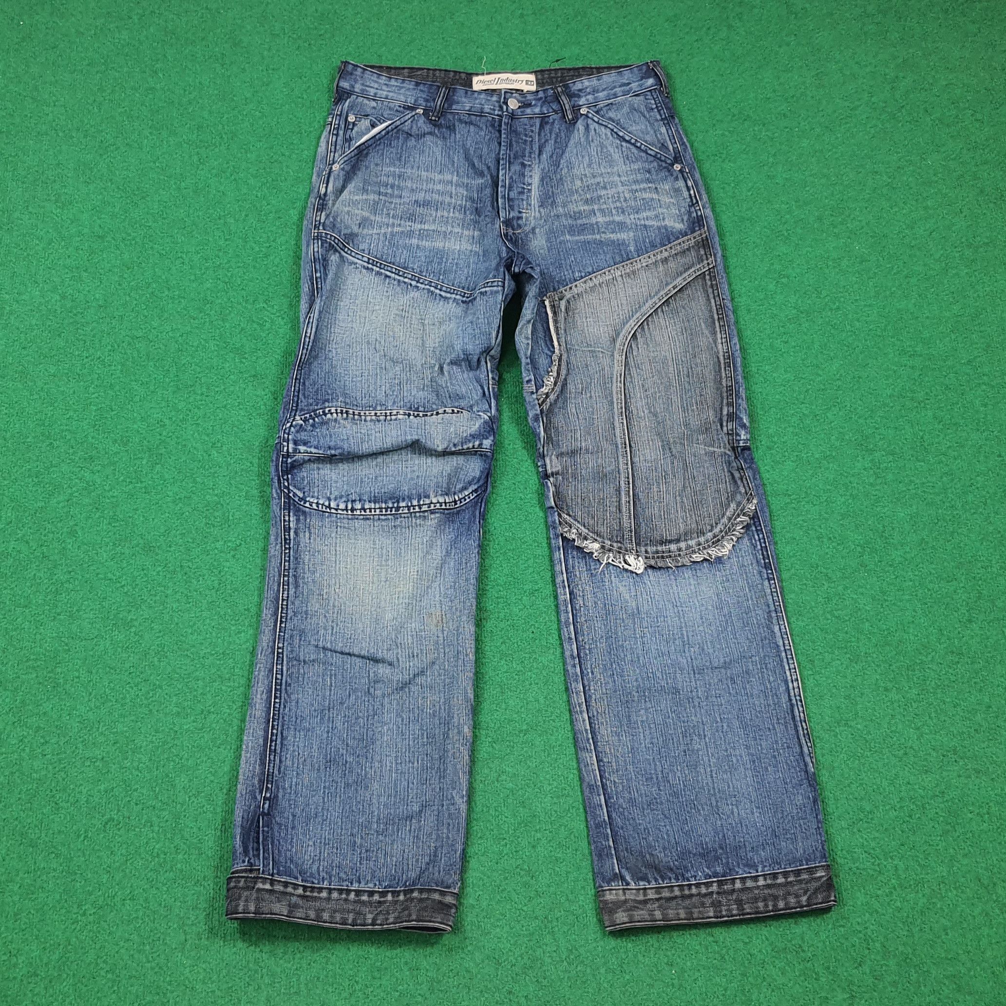 Diesel Vintage Diesel Industry Rabox Panelled Jeans GRUNGE C297N21 Size US 34 / EU 50 - 1 Thumbnail