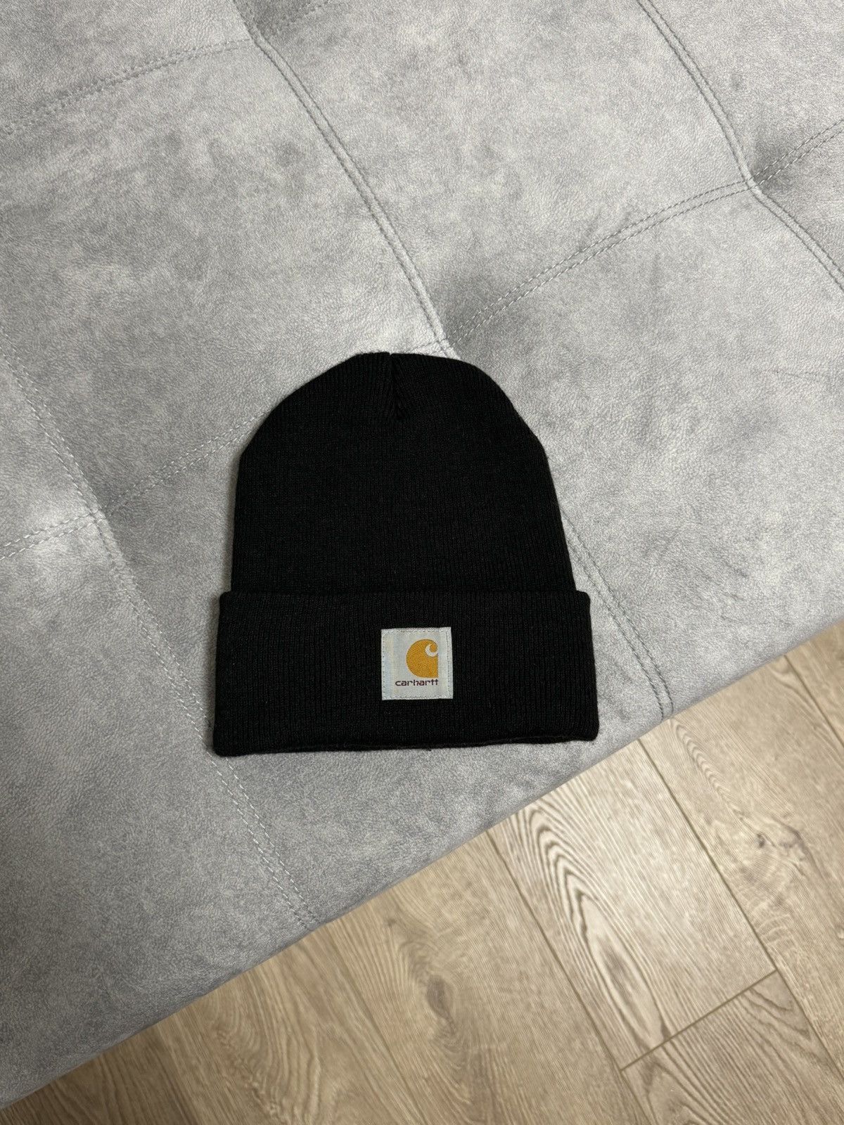 Carhartt Vintage Carhartt Y2K knitted black hat cap Size ONE SIZE - 3 Thumbnail