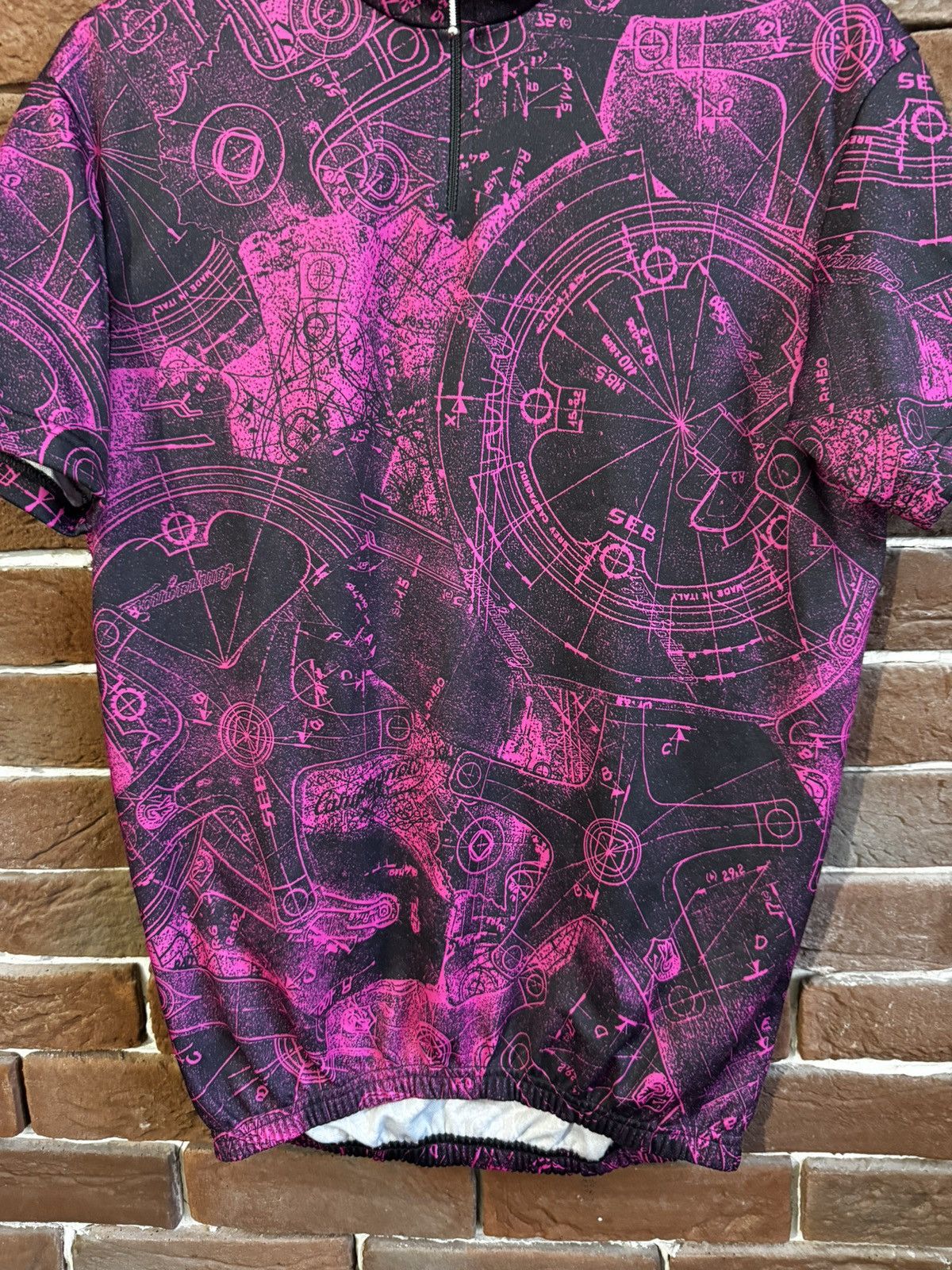 Vintage Rare 90s Seb Campagnolo Cycling Jersey Vintage L Pink Size US L / EU 52-54 / 3 - 4 Thumbnail