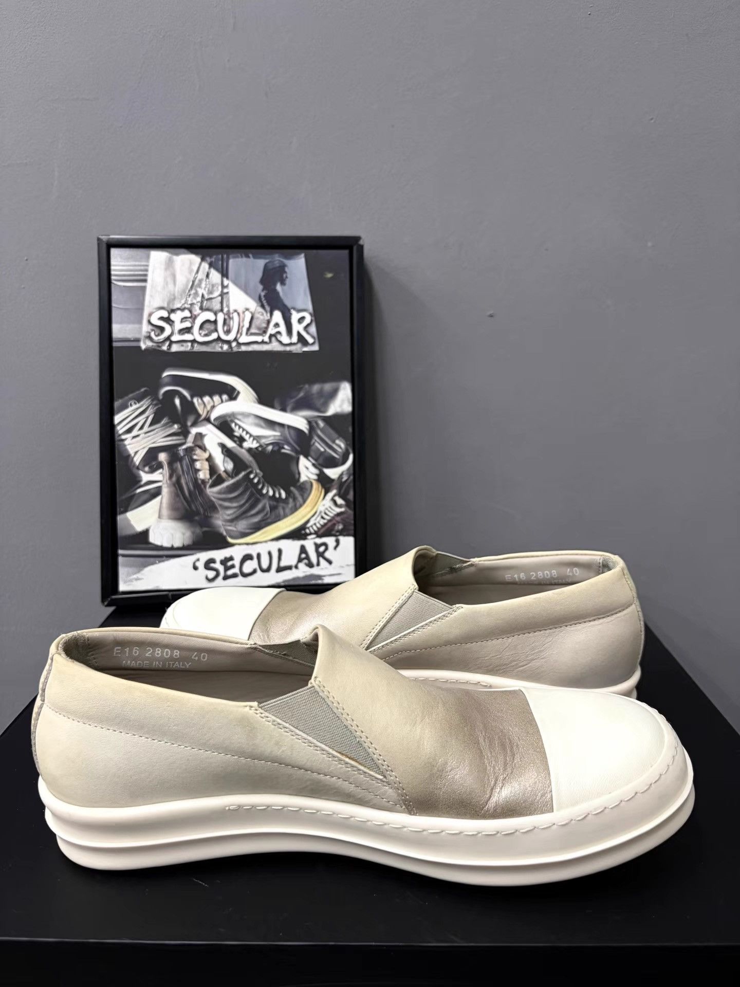 Rick Owens Rick Owens Mainline Leather Big Converse Slip-On K34 Size US 7 / EU 40 - 5 Thumbnail